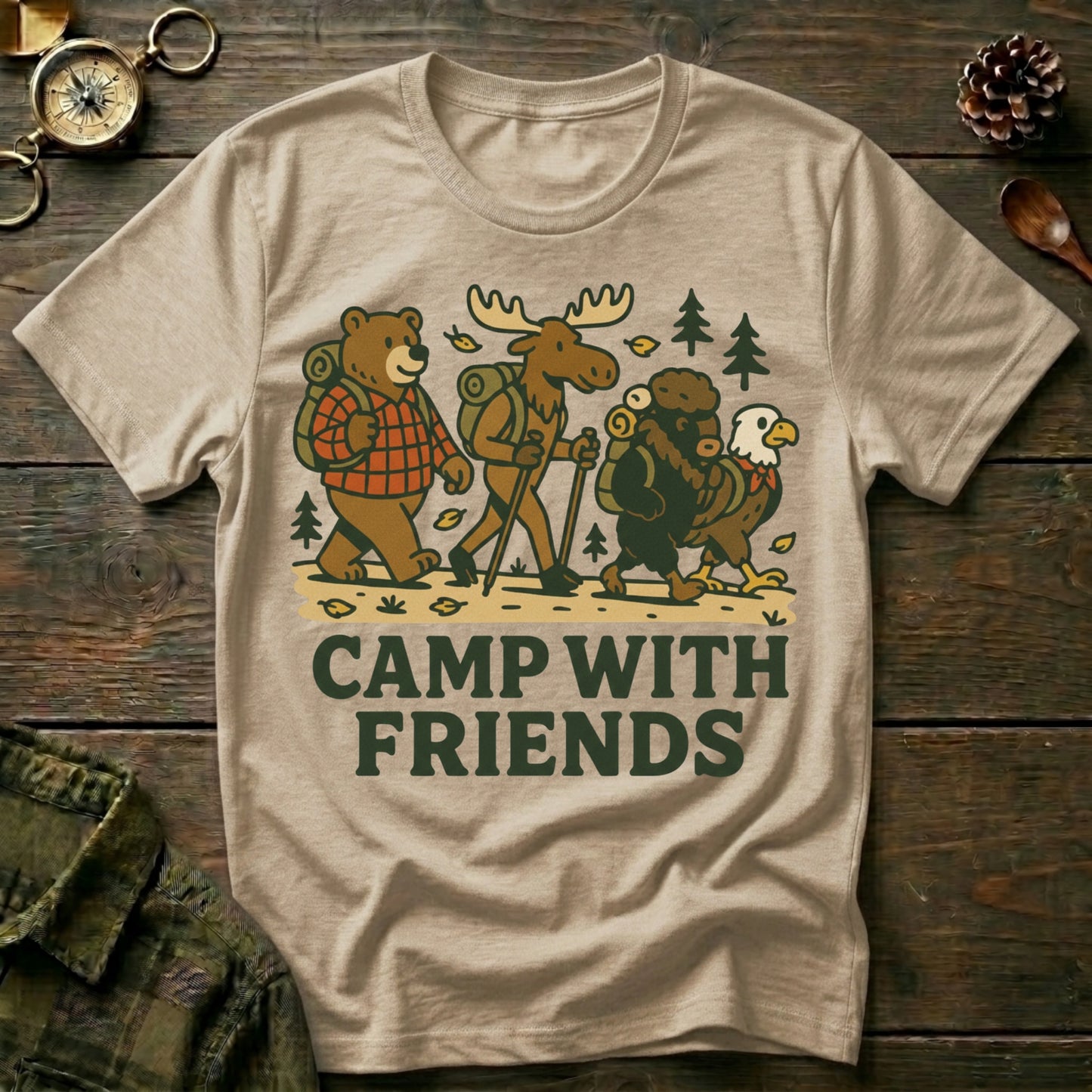 Camp With Friends T‑Shirt
