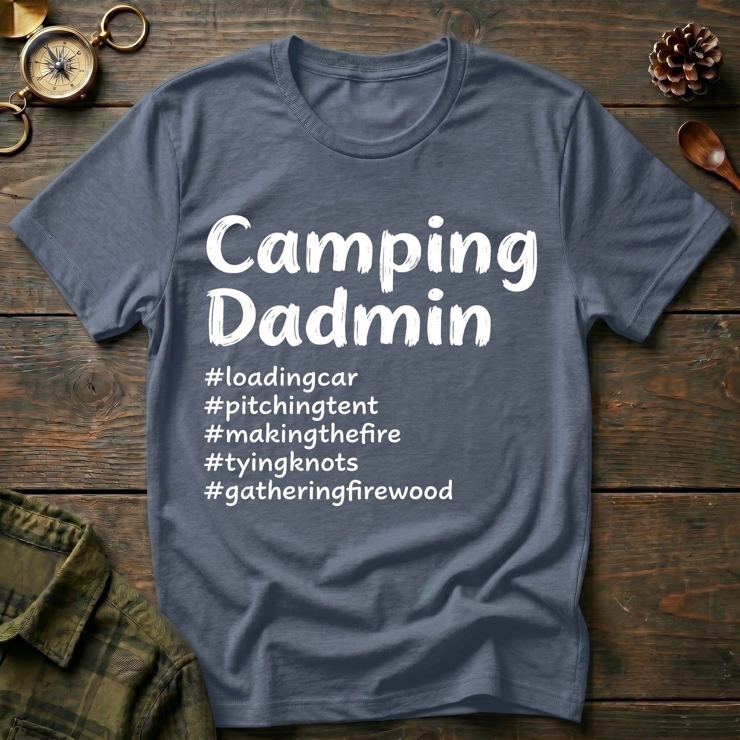 Camping Dadmin T‑Shirt