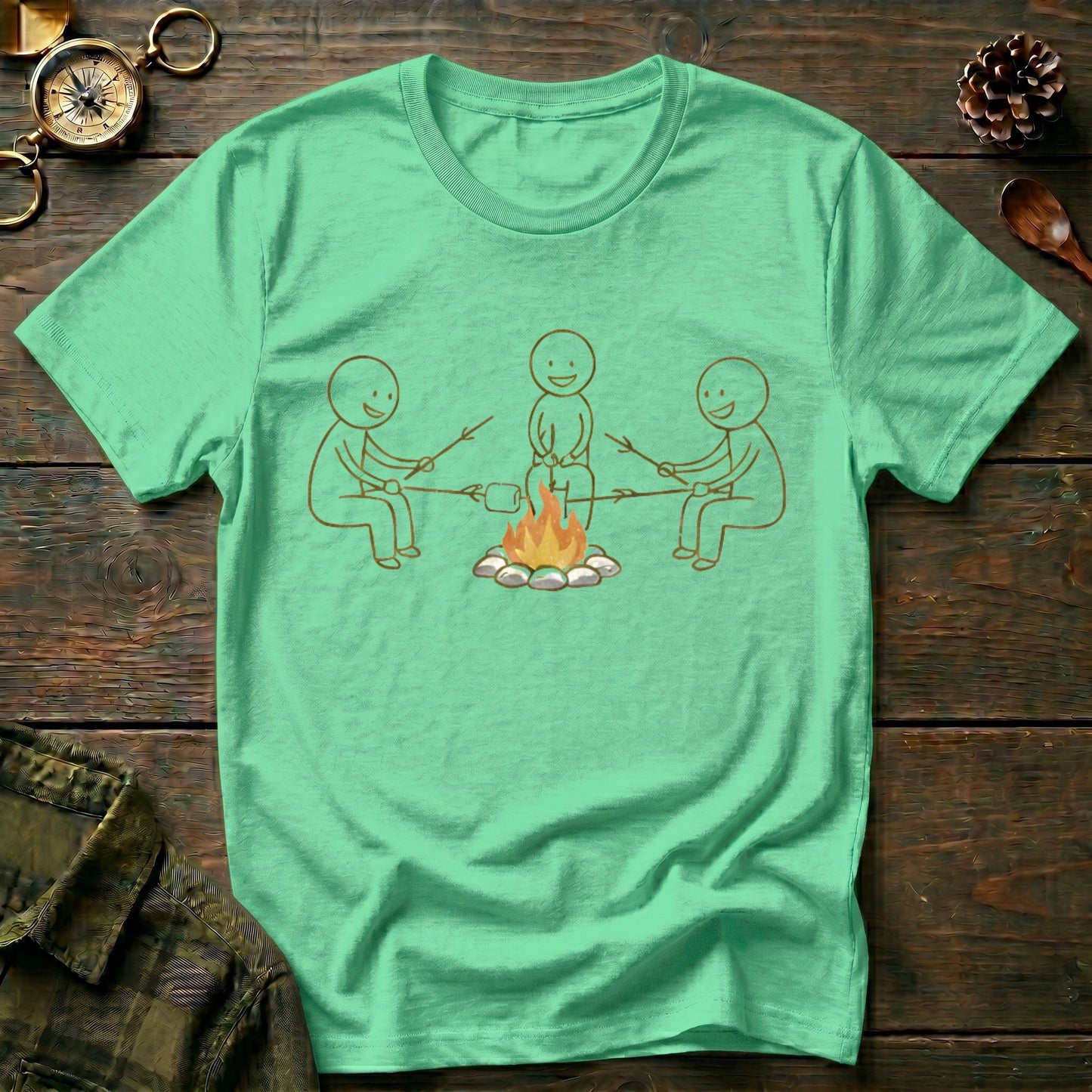 Campfire Friends Graphic T-Shirt