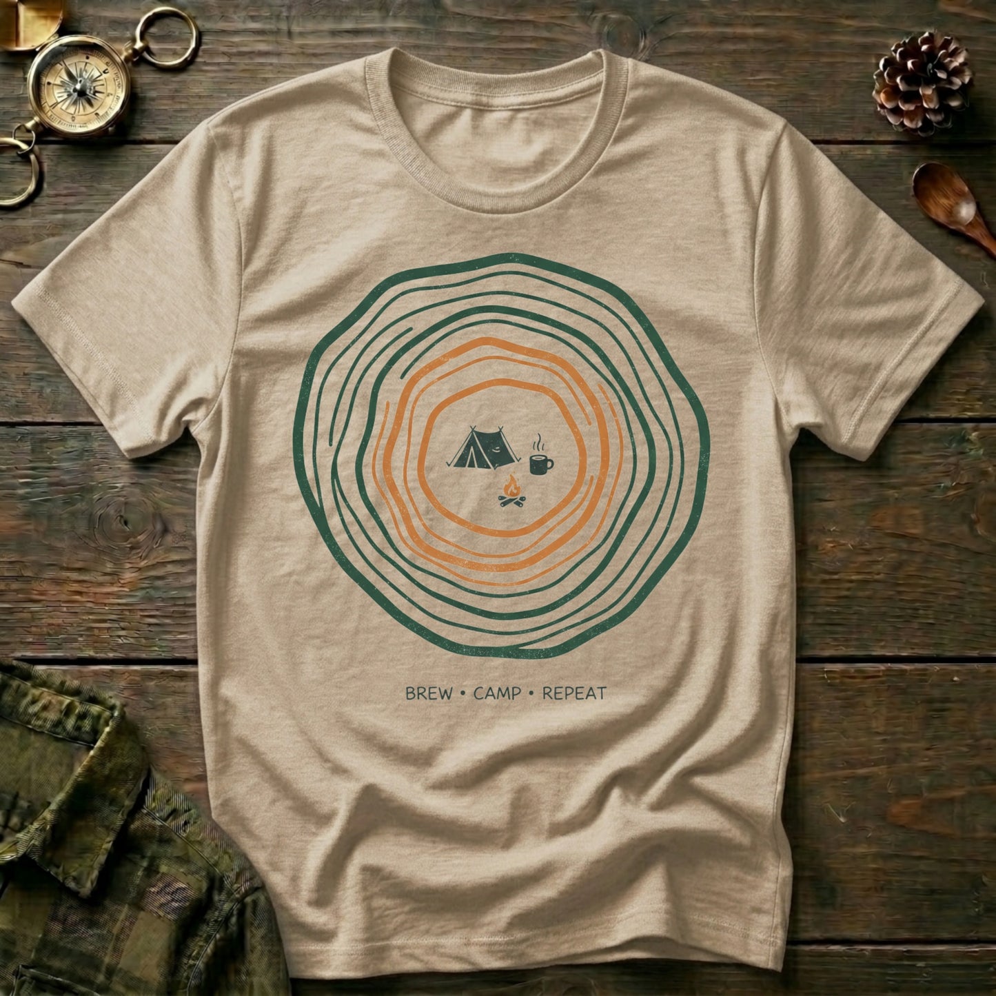 Brew , Camp, Repeat T-Shirt