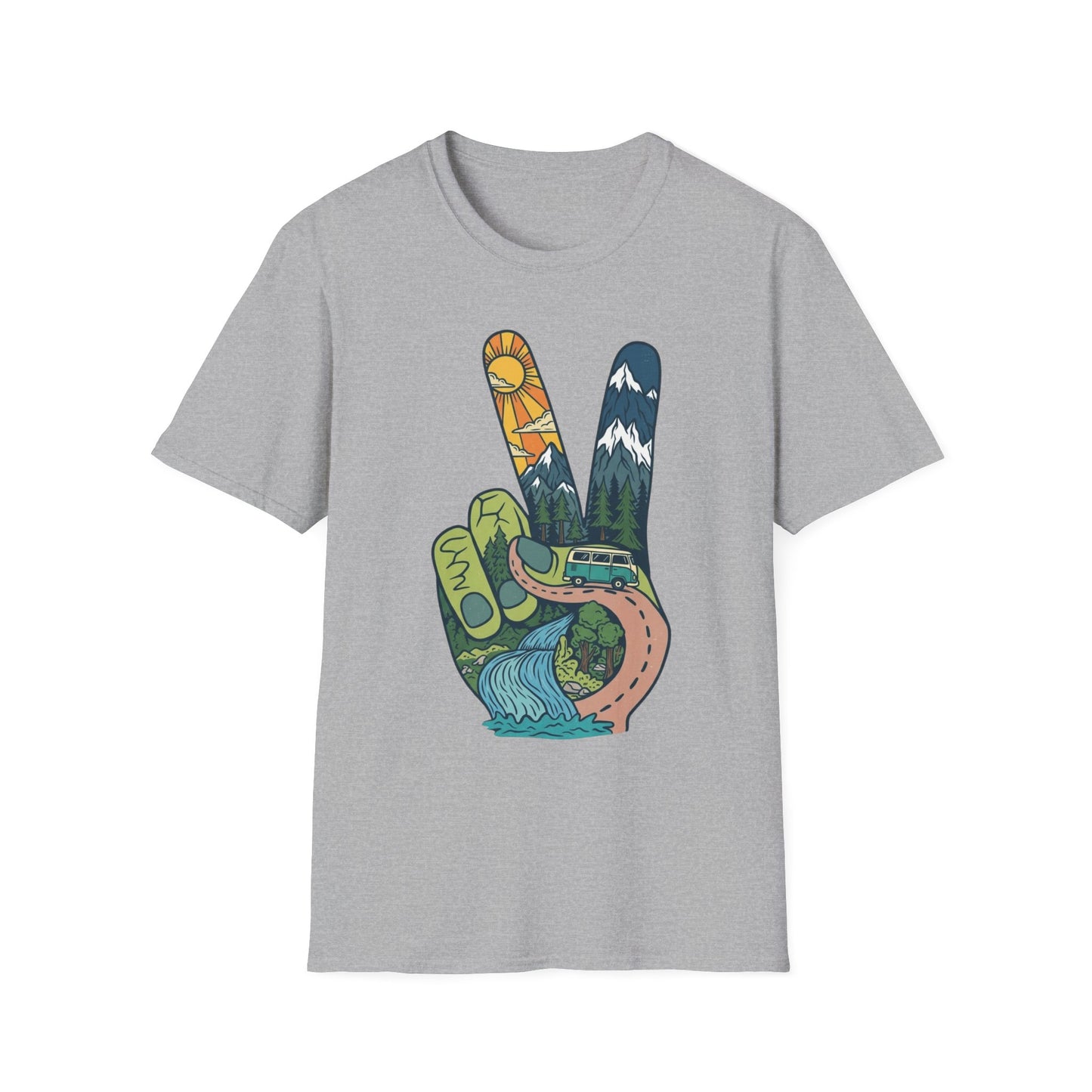 Funky Peace Camping T-Shirt