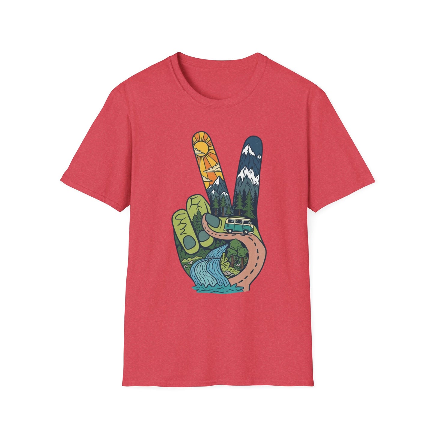 Funky Peace Camping T-Shirt
