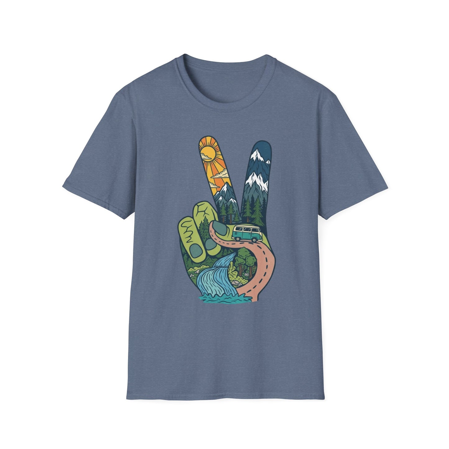 Funky Peace Camping T-Shirt