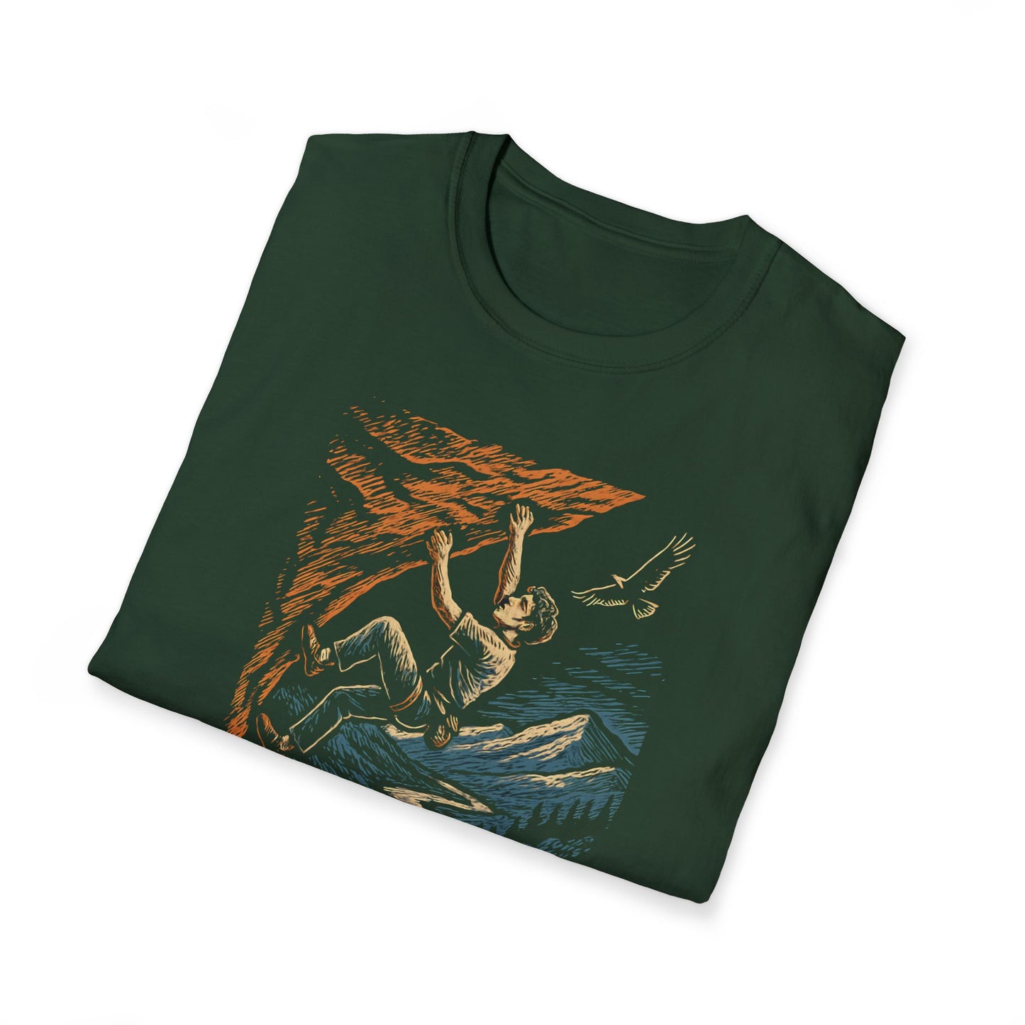 Climber on cliff T-Shirt