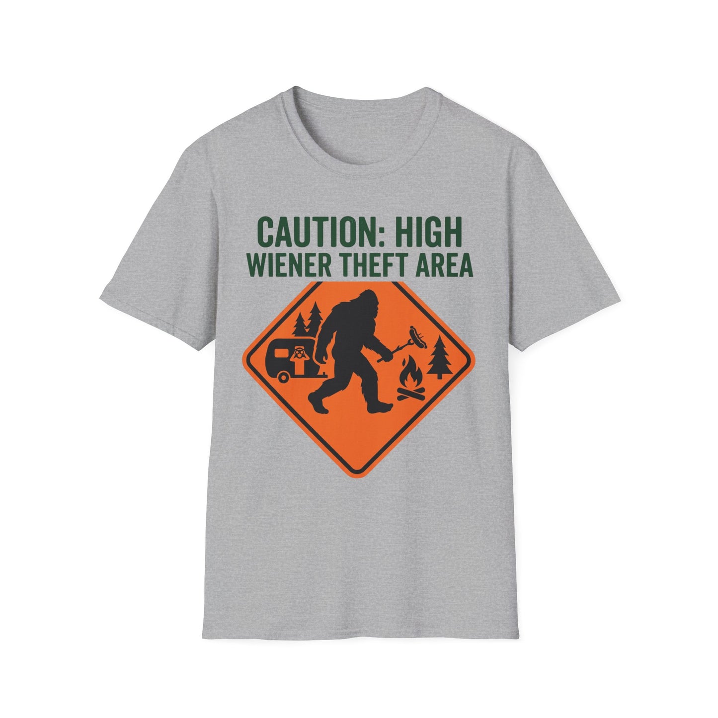 Wiener Theft Caution T-Shirt