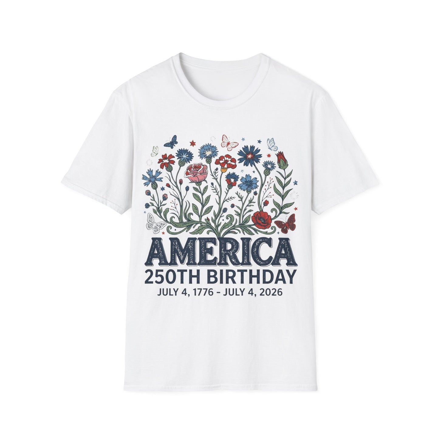 America 250th Floral T-Shirt