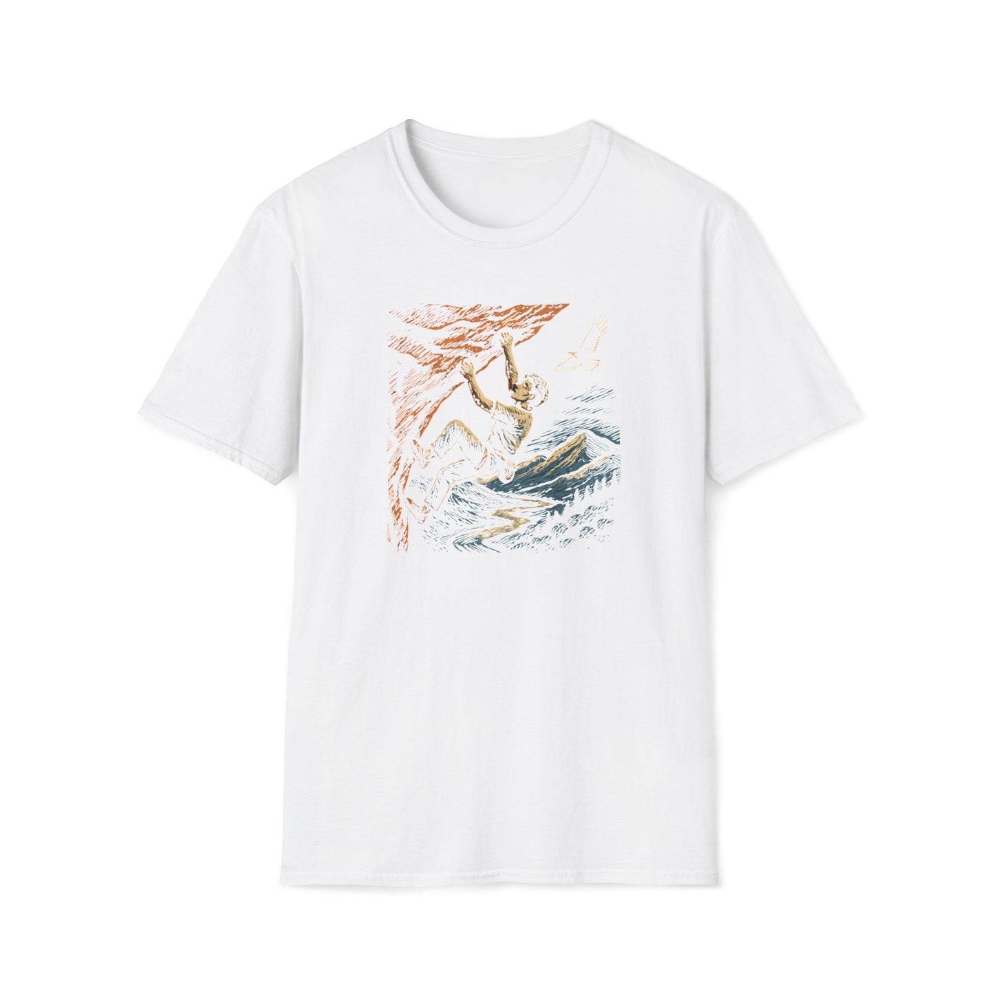 Climber on cliff T-Shirt