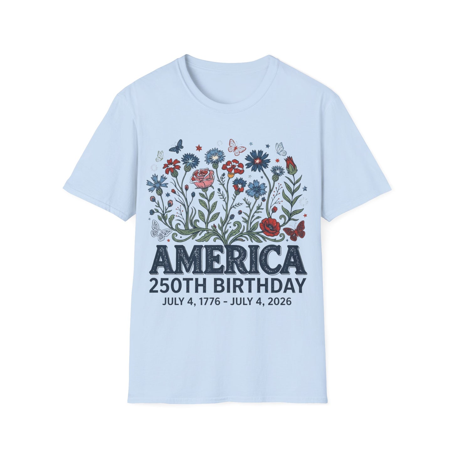 America 250th Floral T-Shirt