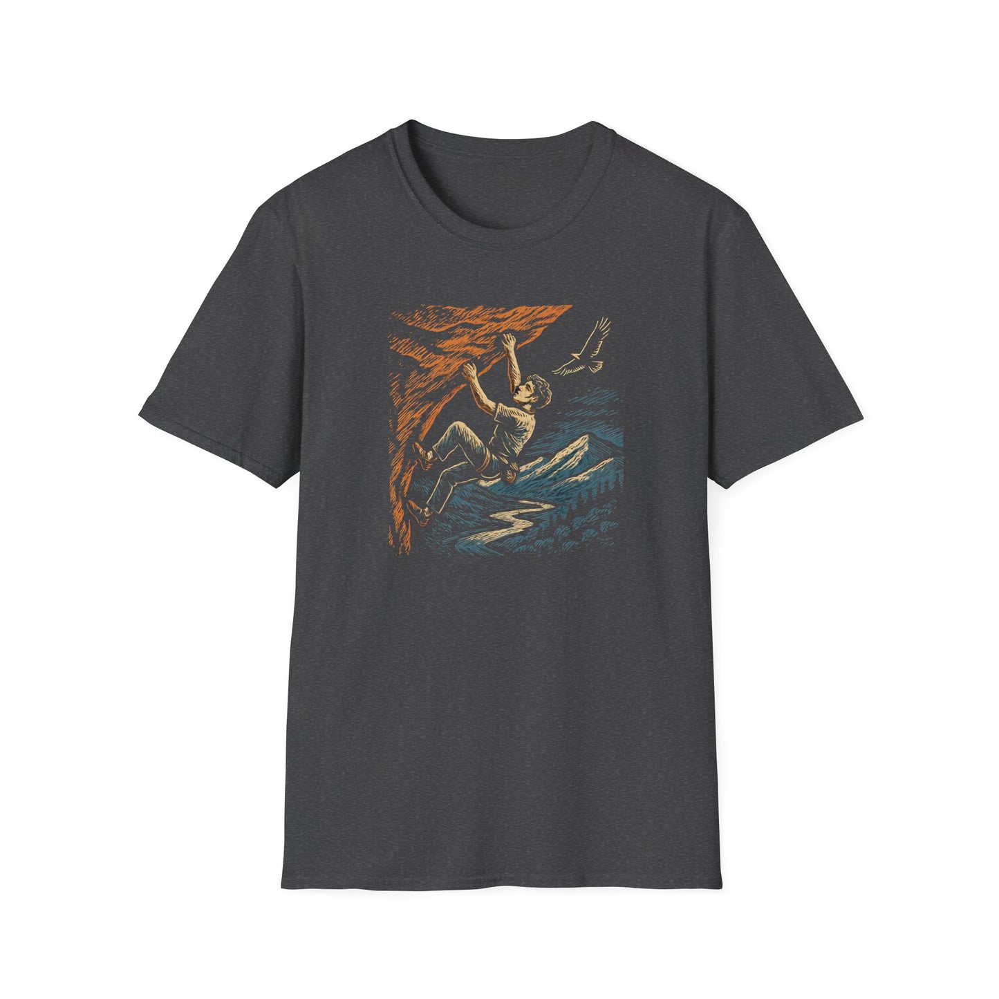 Climber on cliff T-Shirt