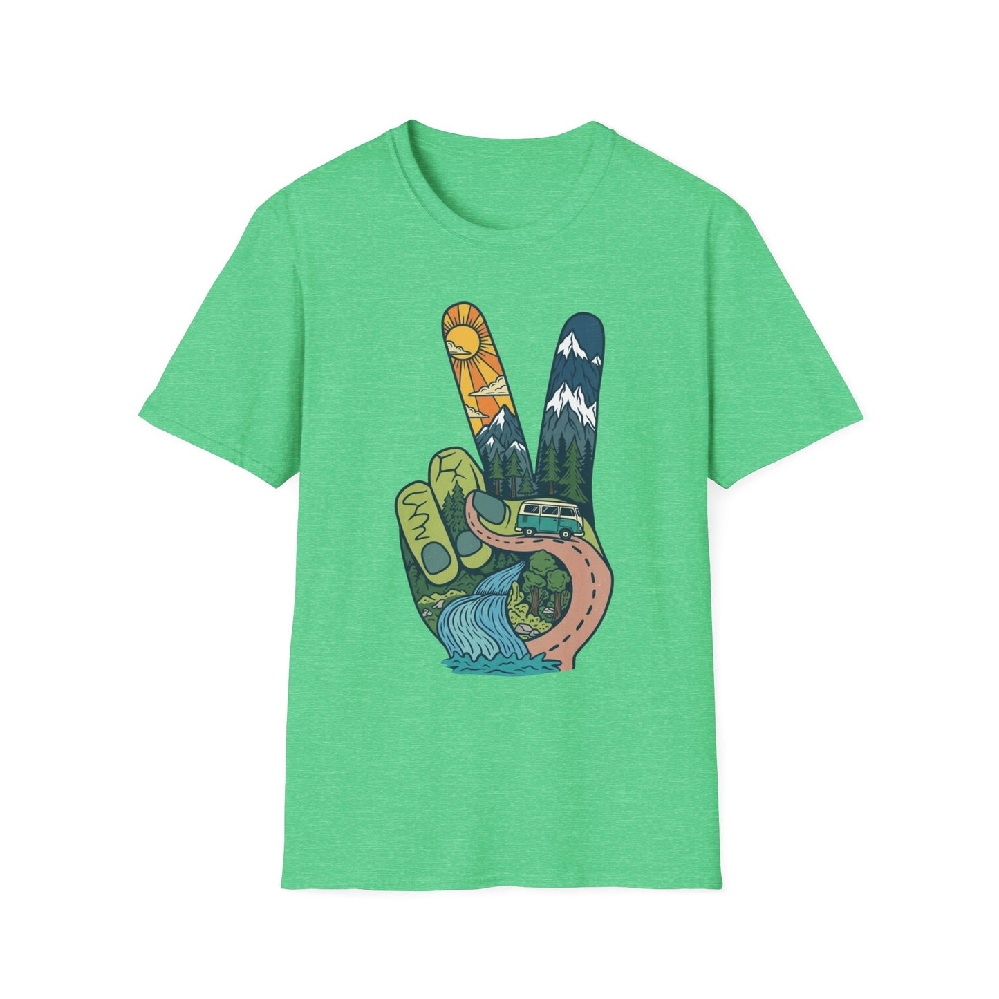 Funky Peace Camping T-Shirt