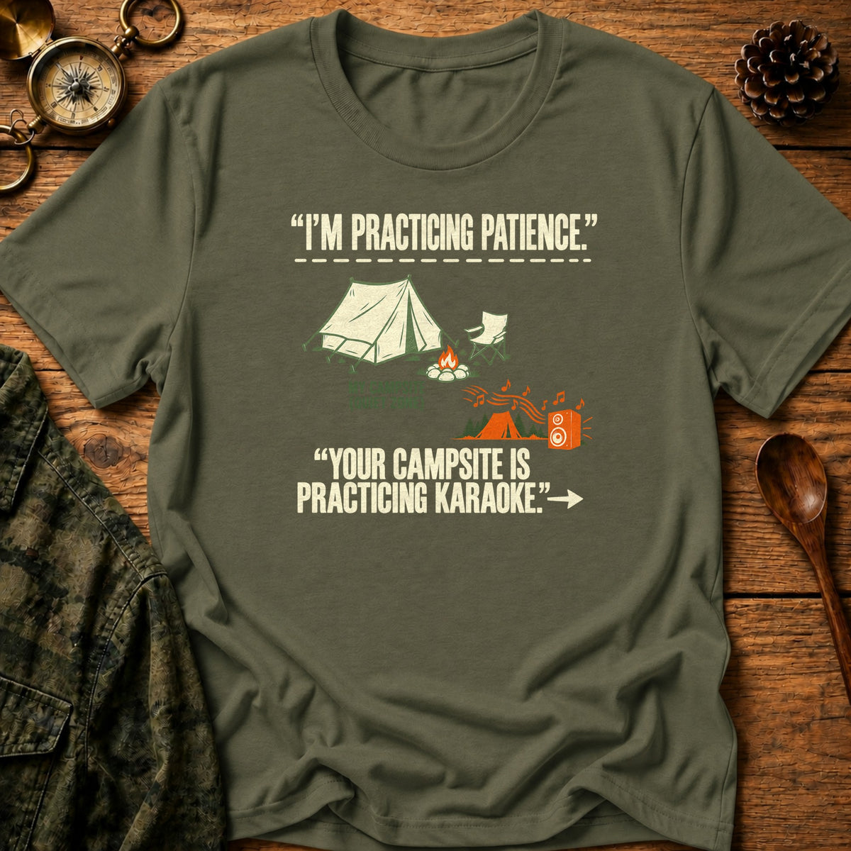 17 2 T-Shirt - Military Green