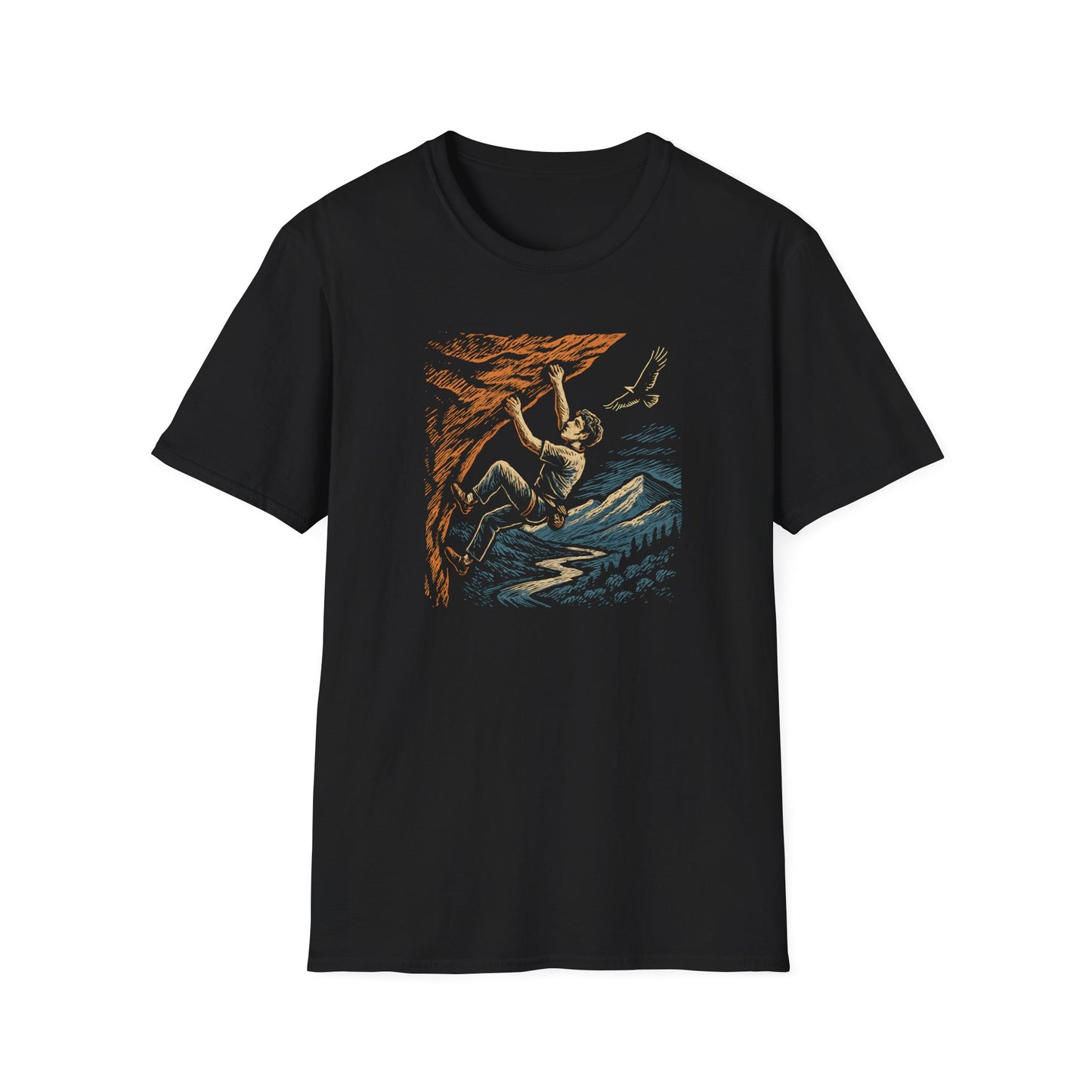 Climber on cliff T-Shirt