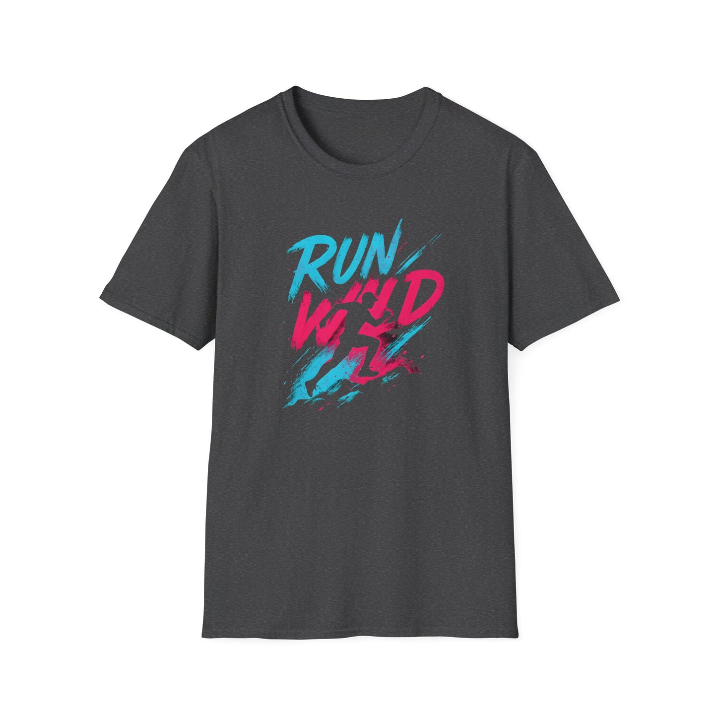 Neon Run Wild Typography T-Shirt