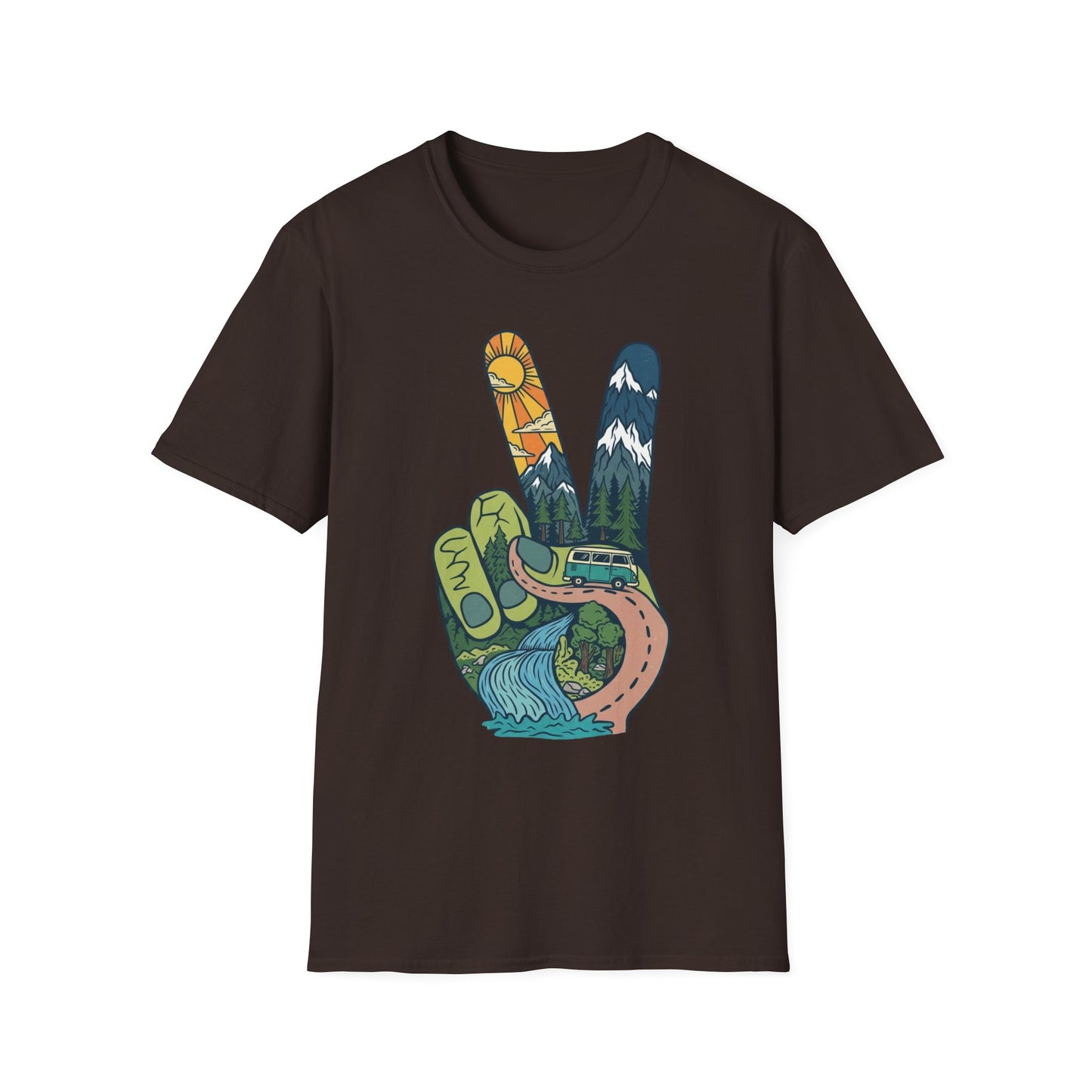 Funky Peace Camping T-Shirt