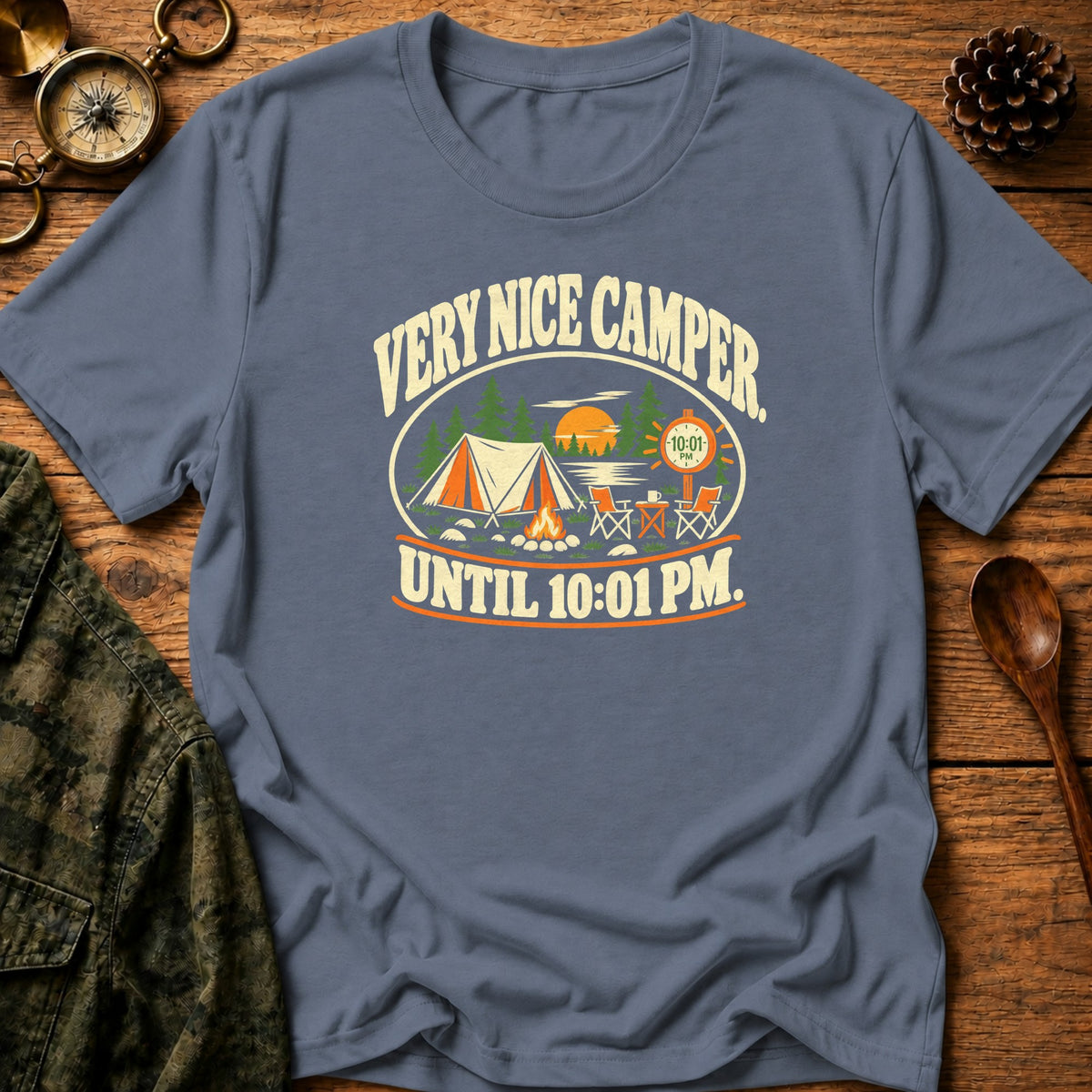 19 T-Shirt - Heather Indigo