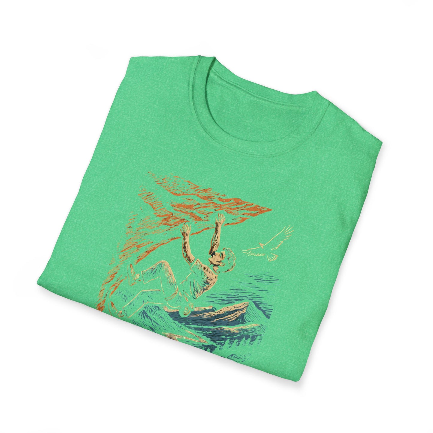 Climber on cliff T-Shirt
