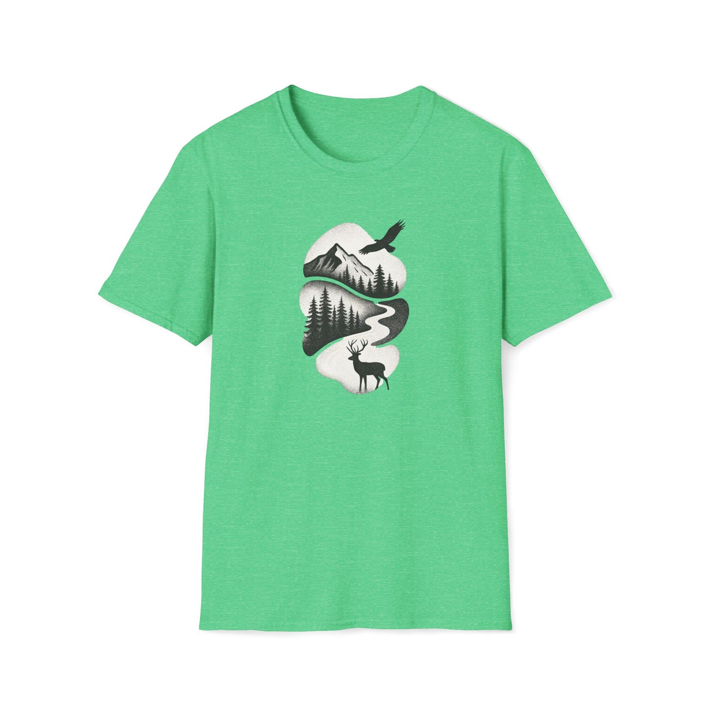 Deer in Mountain Landscape T-Shirt
