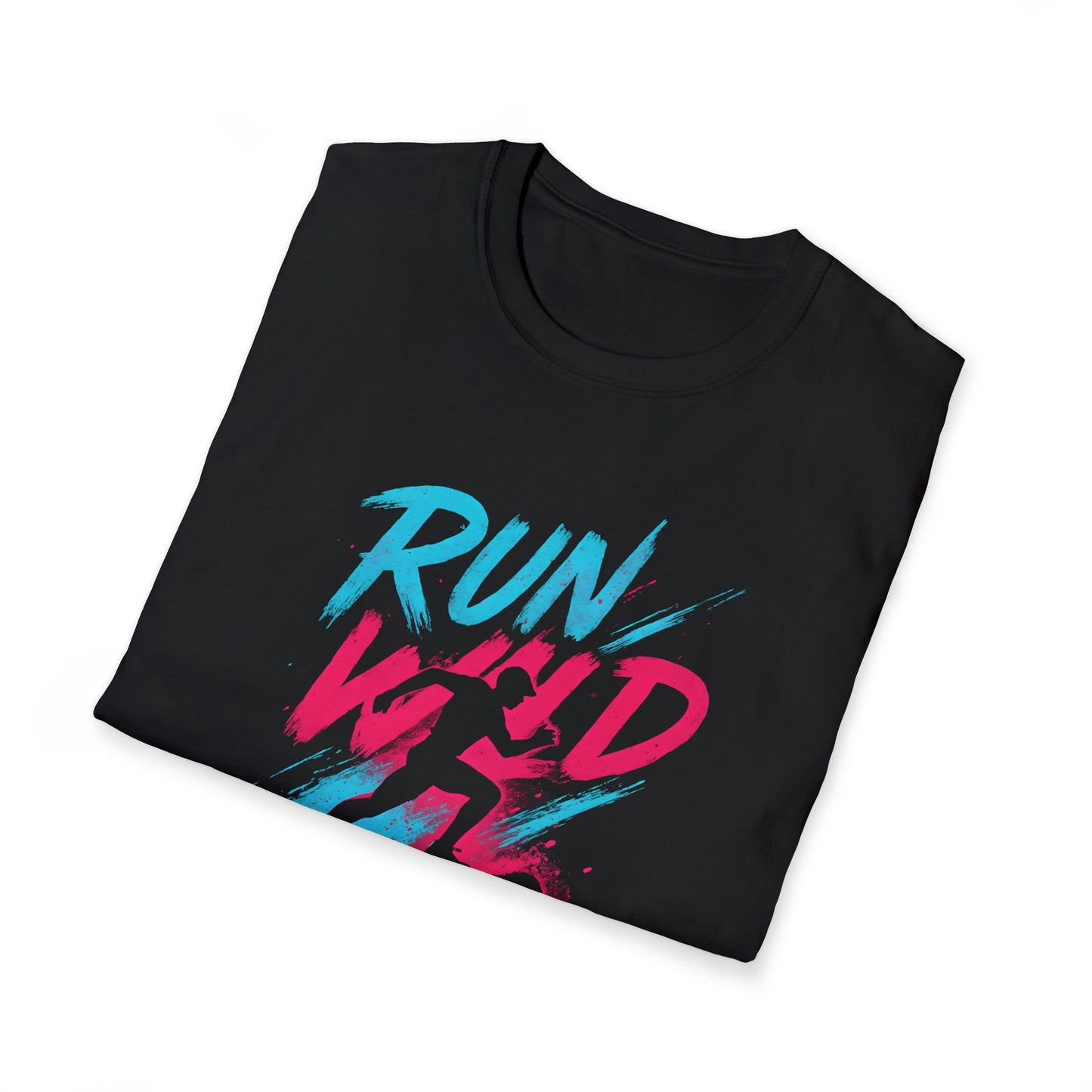 Neon Run Wild Typography T-Shirt