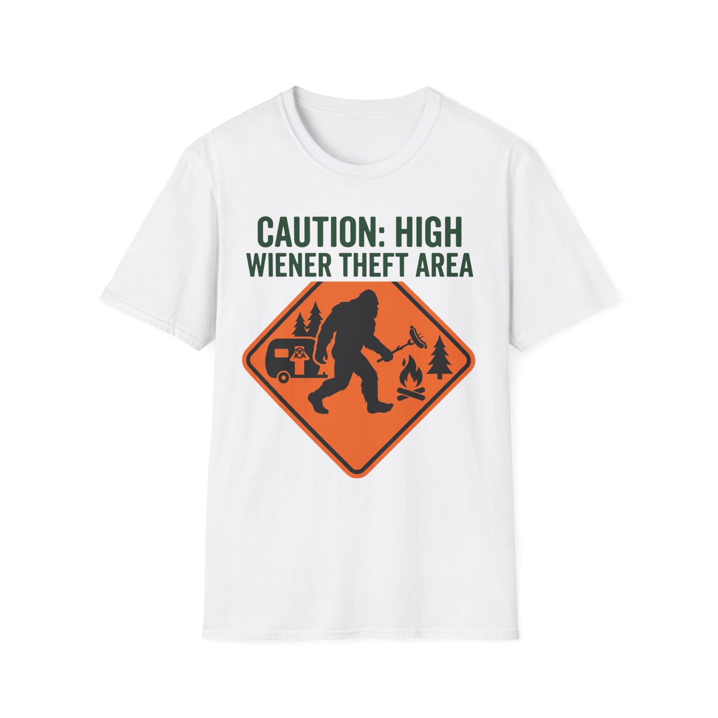 Wiener Theft Caution T-Shirt