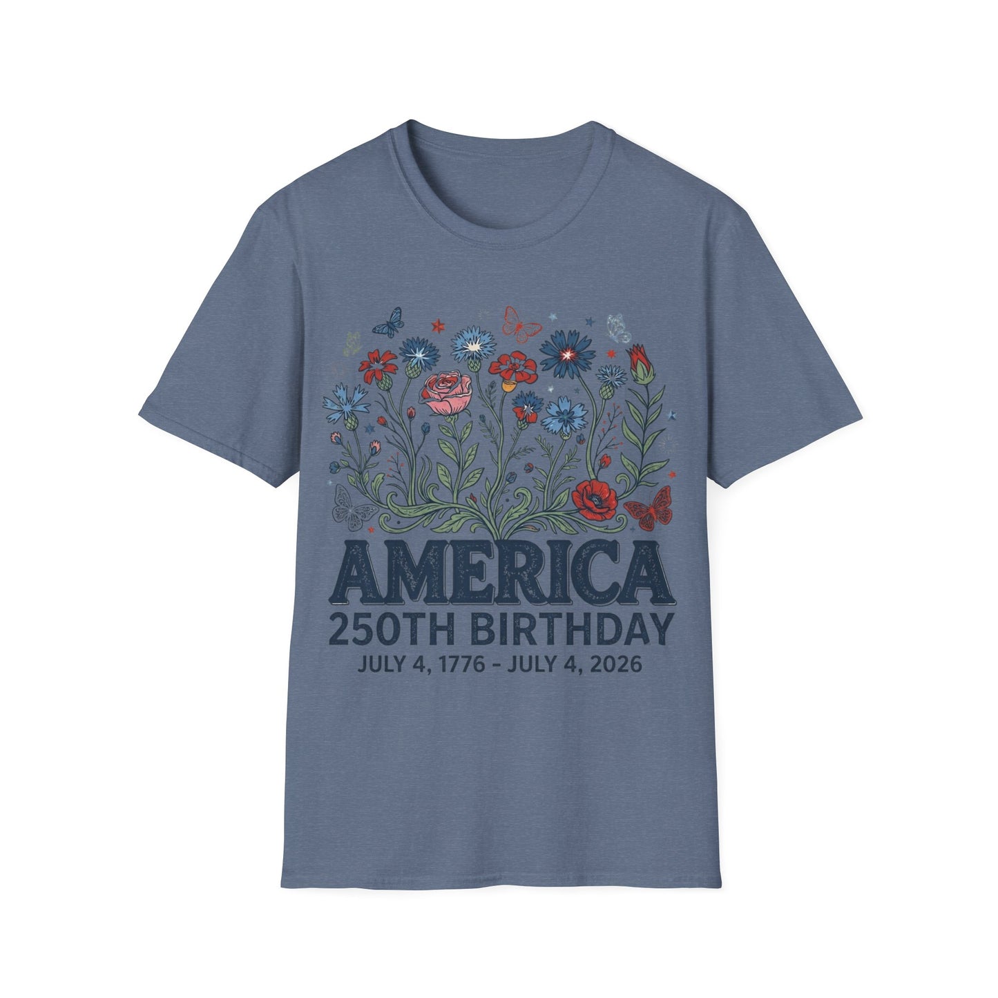 America 250th Floral T-Shirt