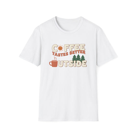 Coffee Tastes Better Outside T-Shirt