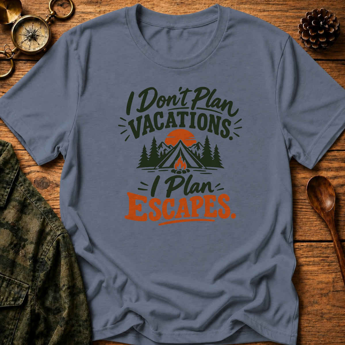 40 T-Shirt - Heather Indigo