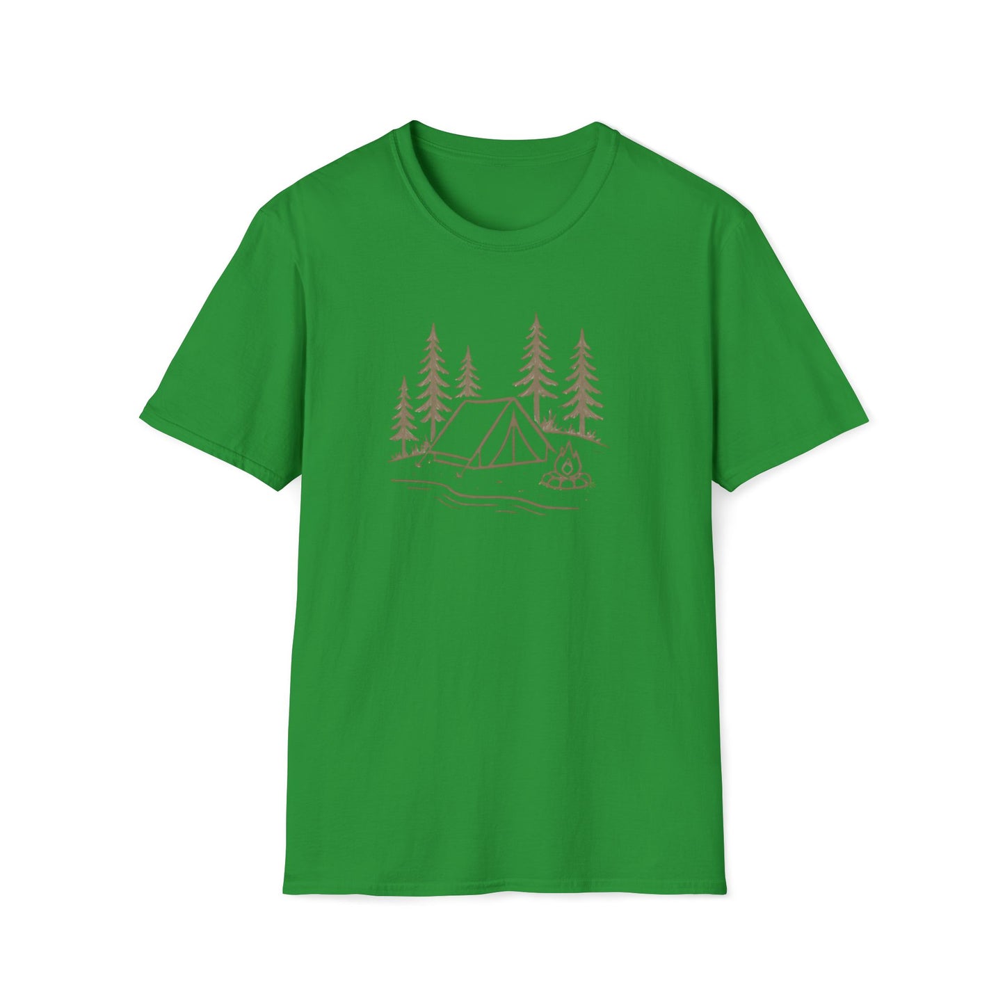 Camping Tent and Campfire T-Shirt