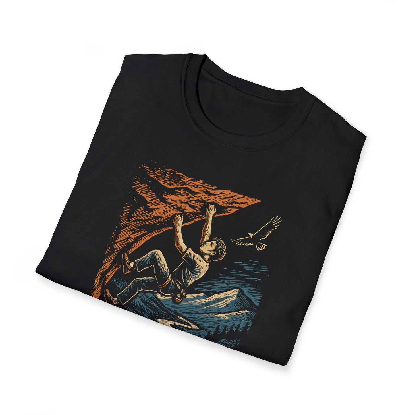 Climber on cliff T-Shirt