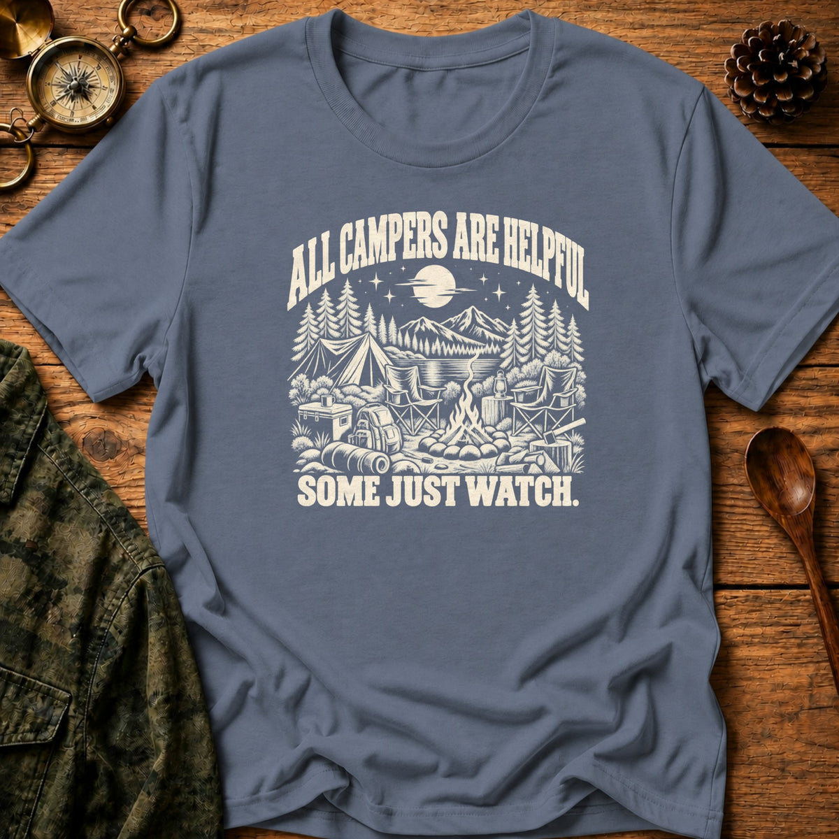 6 II T-Shirt - Heather Indigo