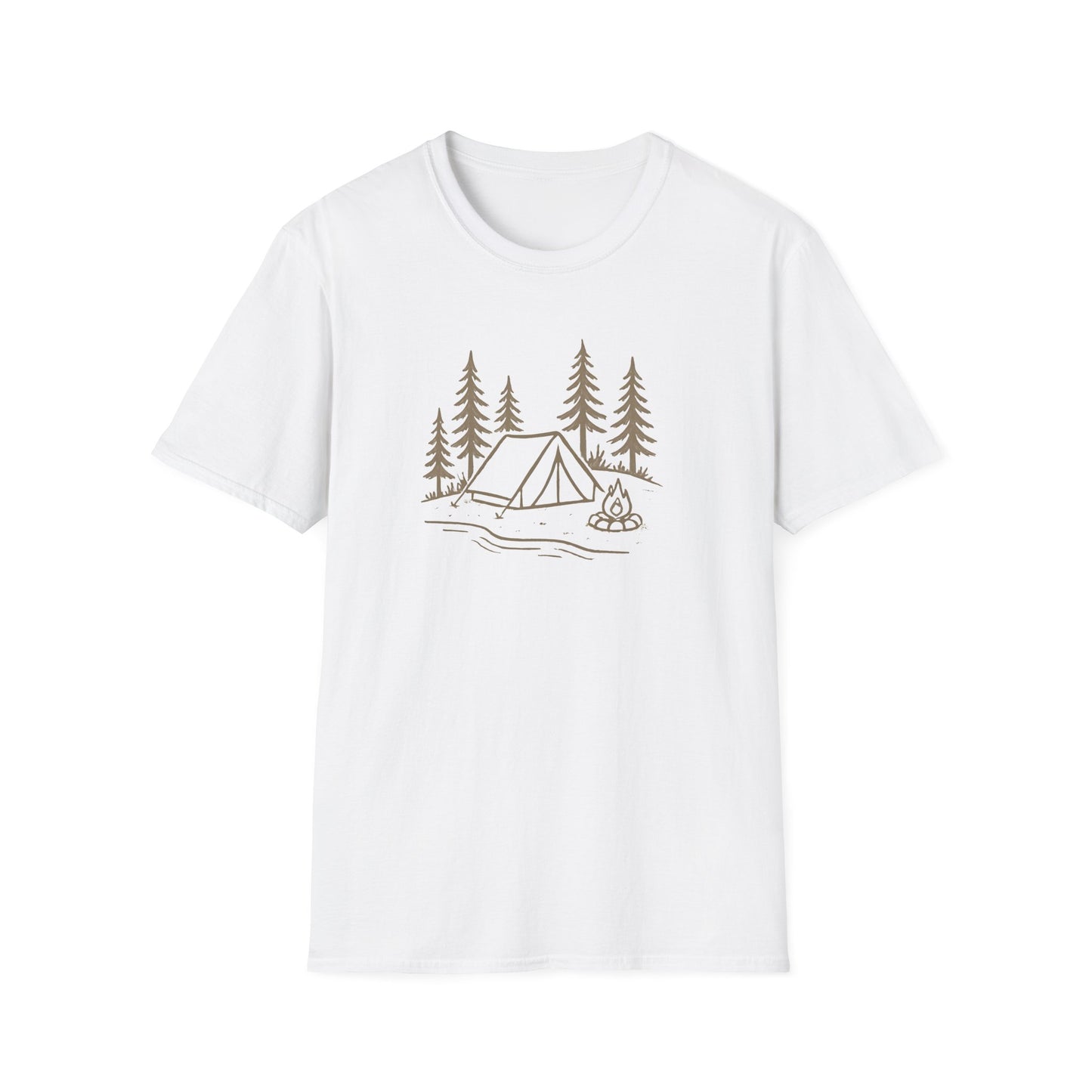 Camping Tent and Campfire T-Shirt