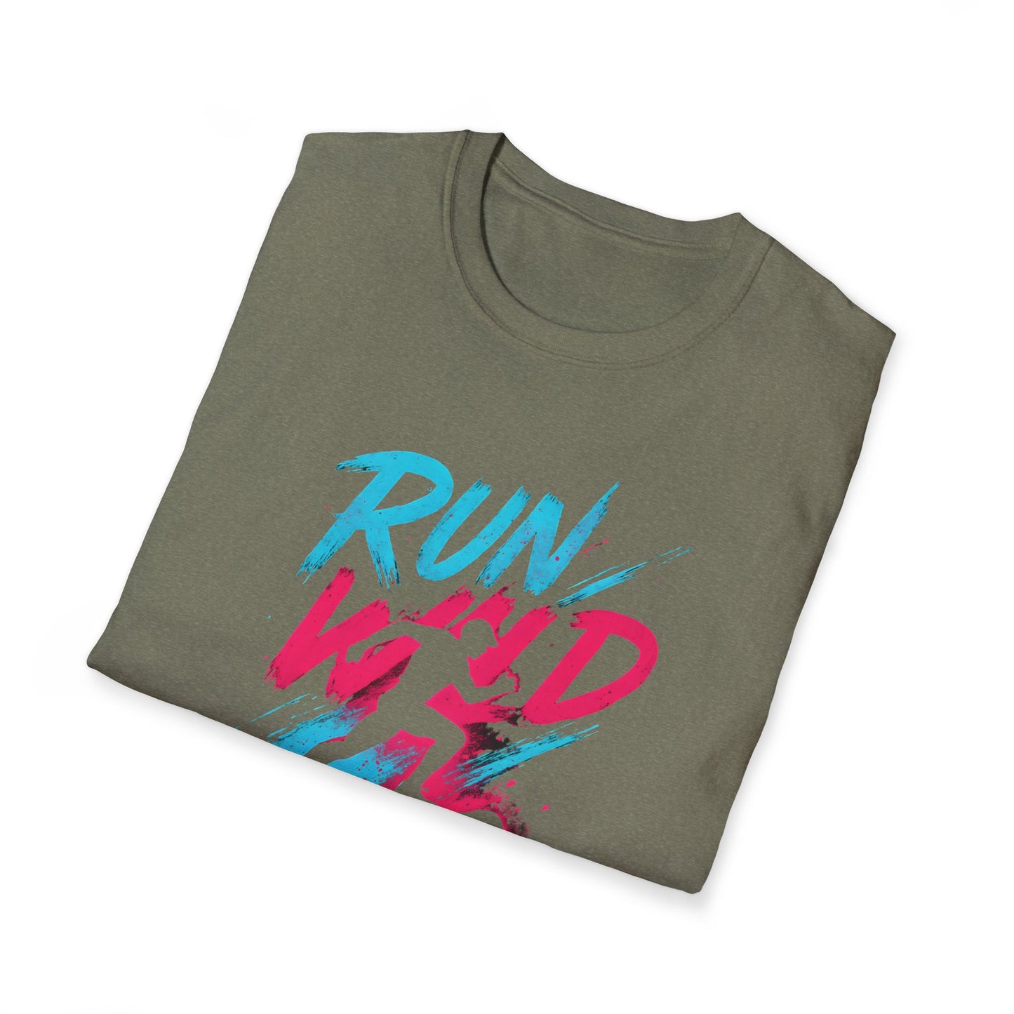 Neon Run Wild Typography T-Shirt