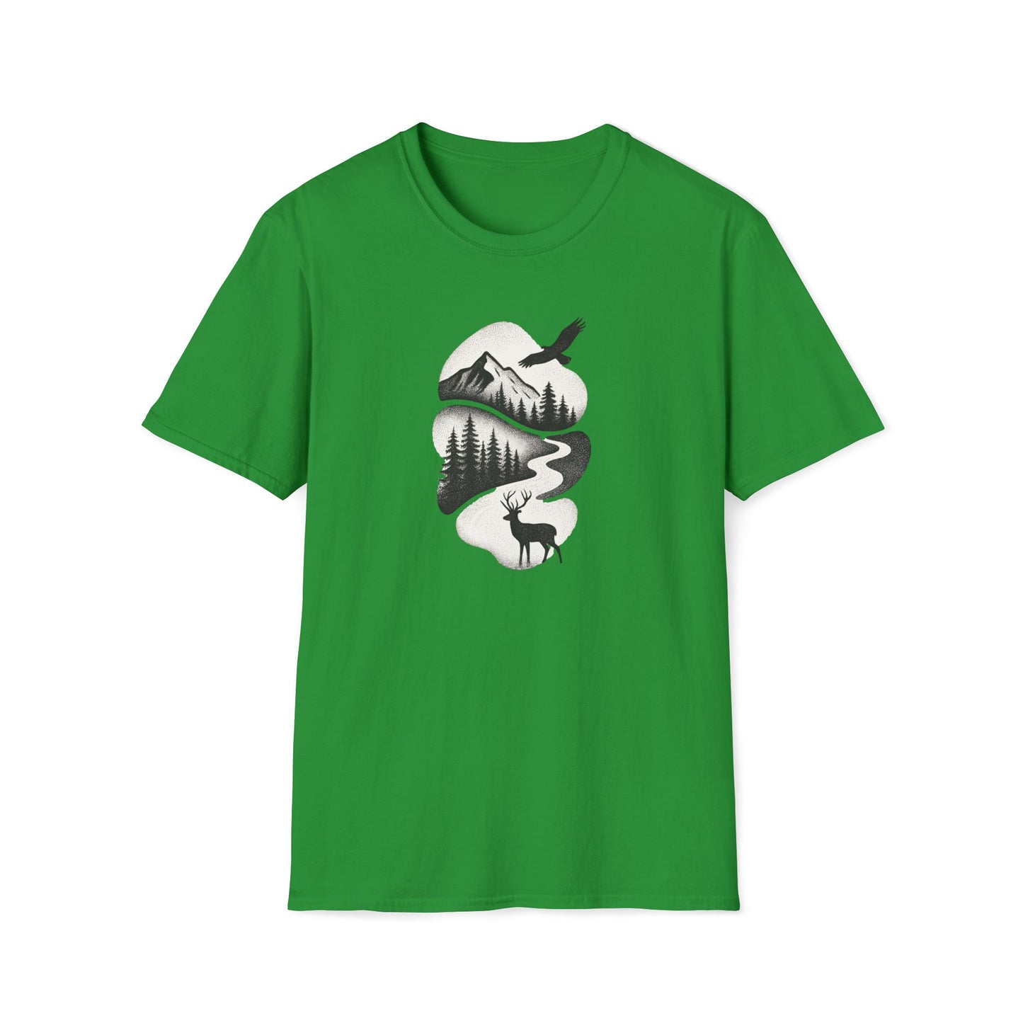 Deer in Mountain Landscape T-Shirt