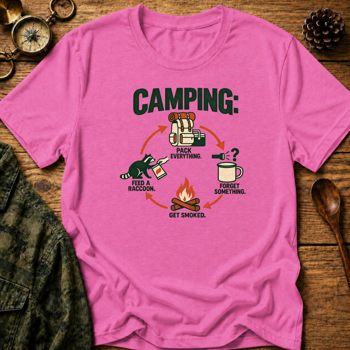 8 T-Shirt - Heather Berry
