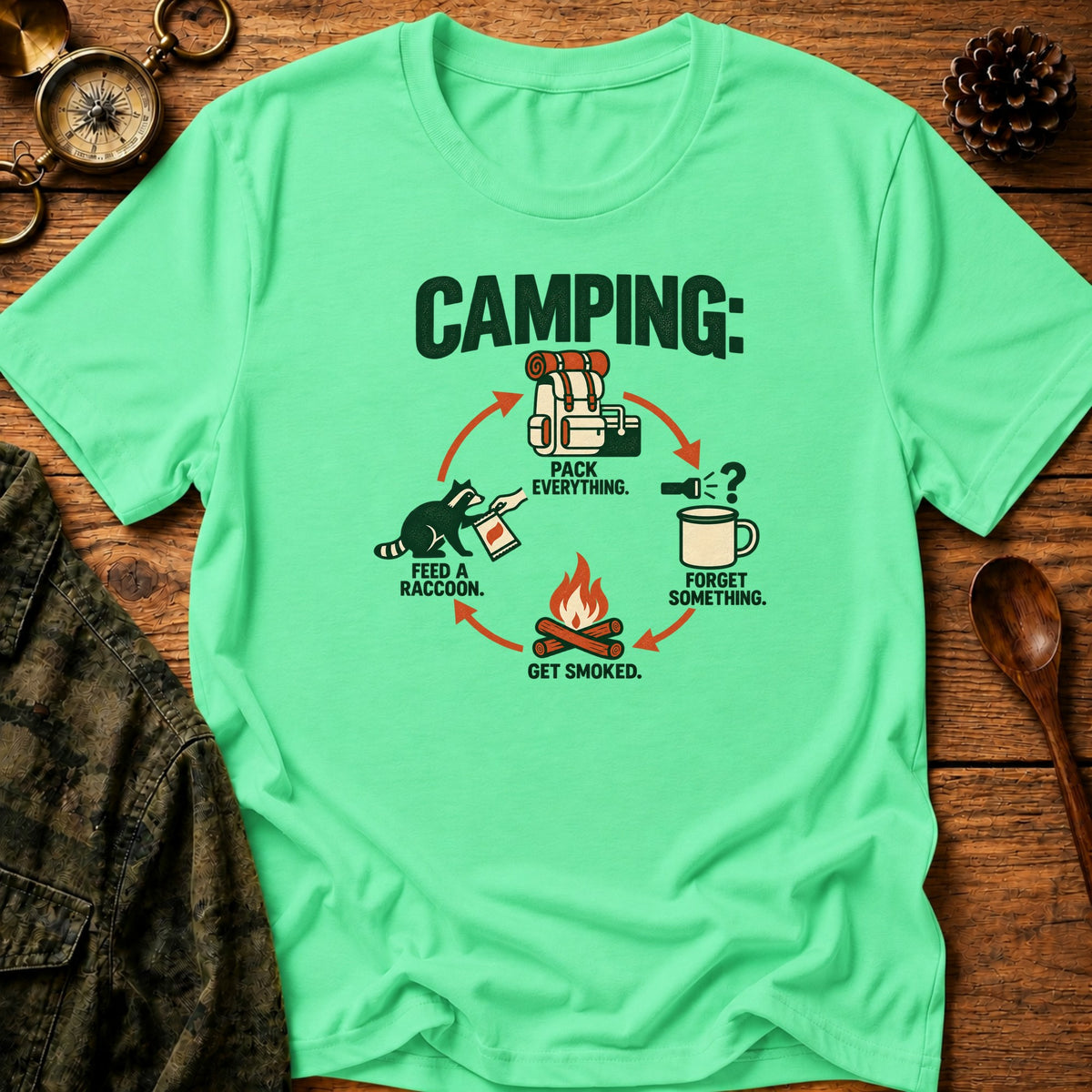 8 T-Shirt - Heather Irish Green