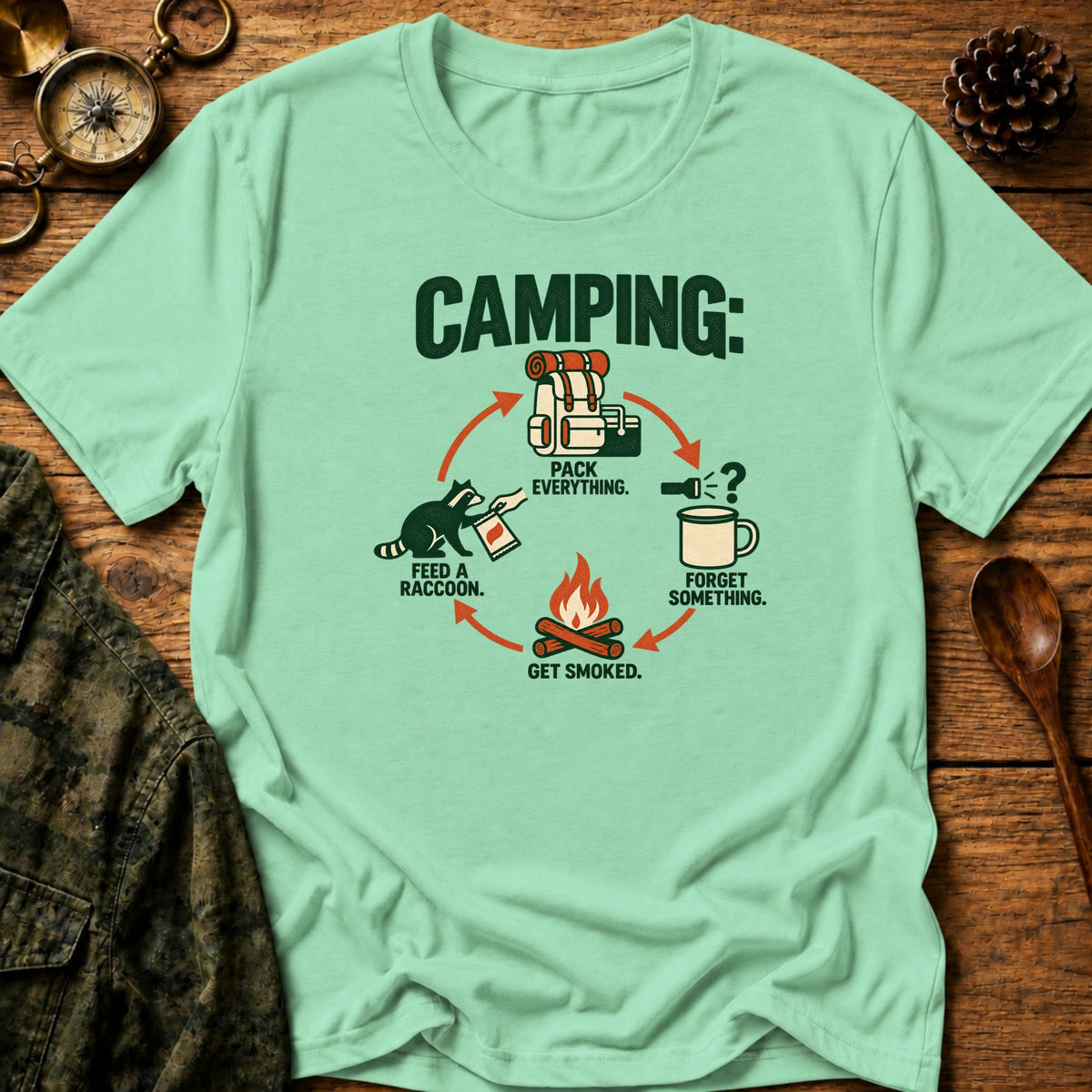 8 T-Shirt - Mint Green