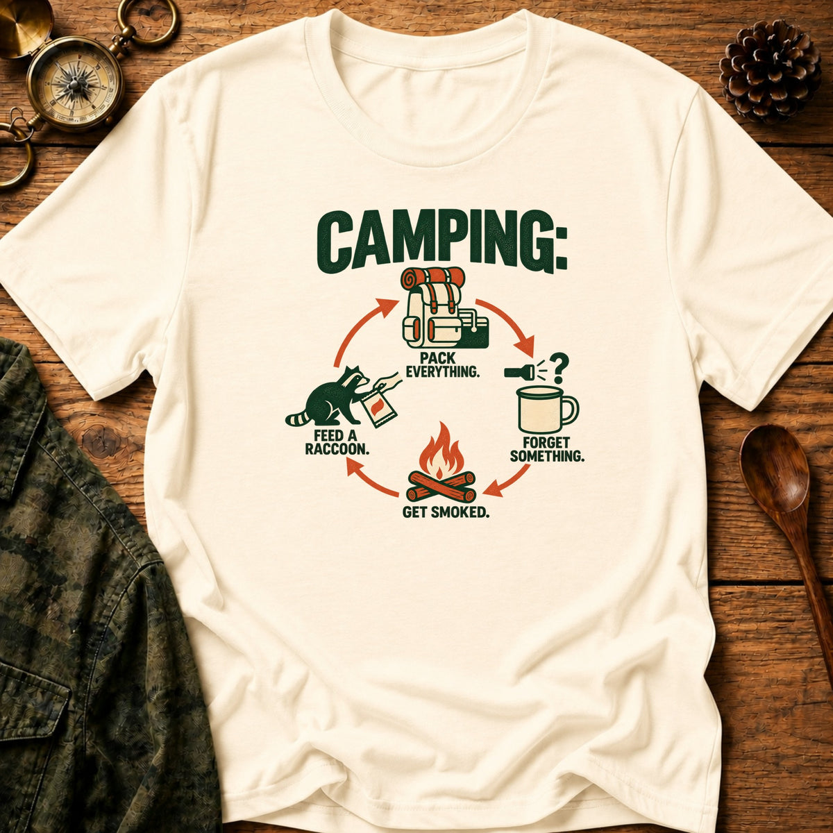 8 T-Shirt - Natural