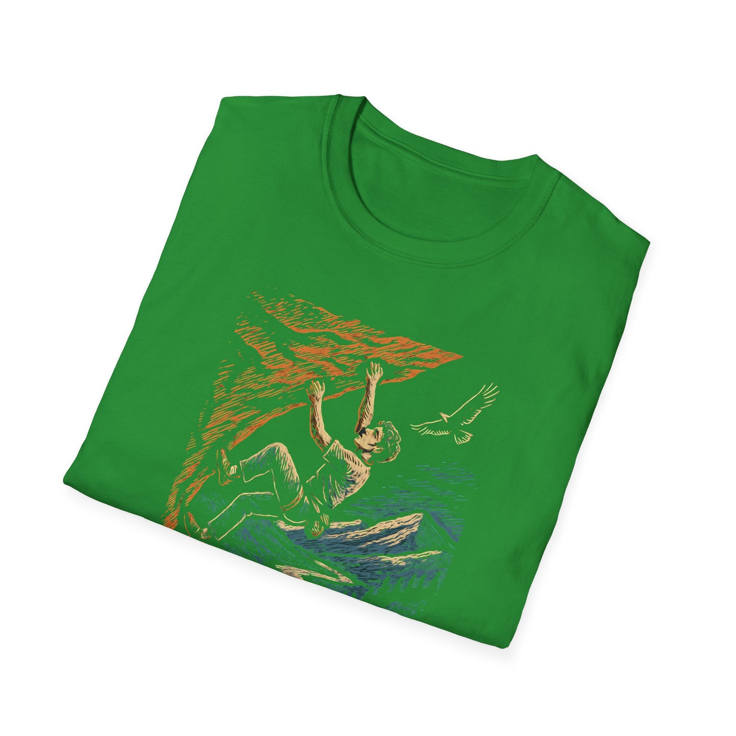Climber on cliff T-Shirt