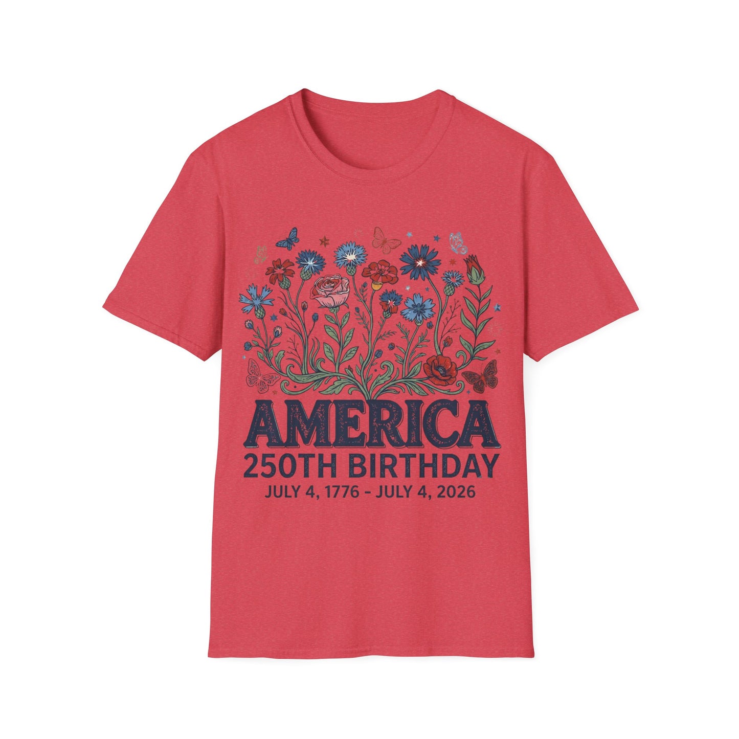 America 250th Floral T-Shirt