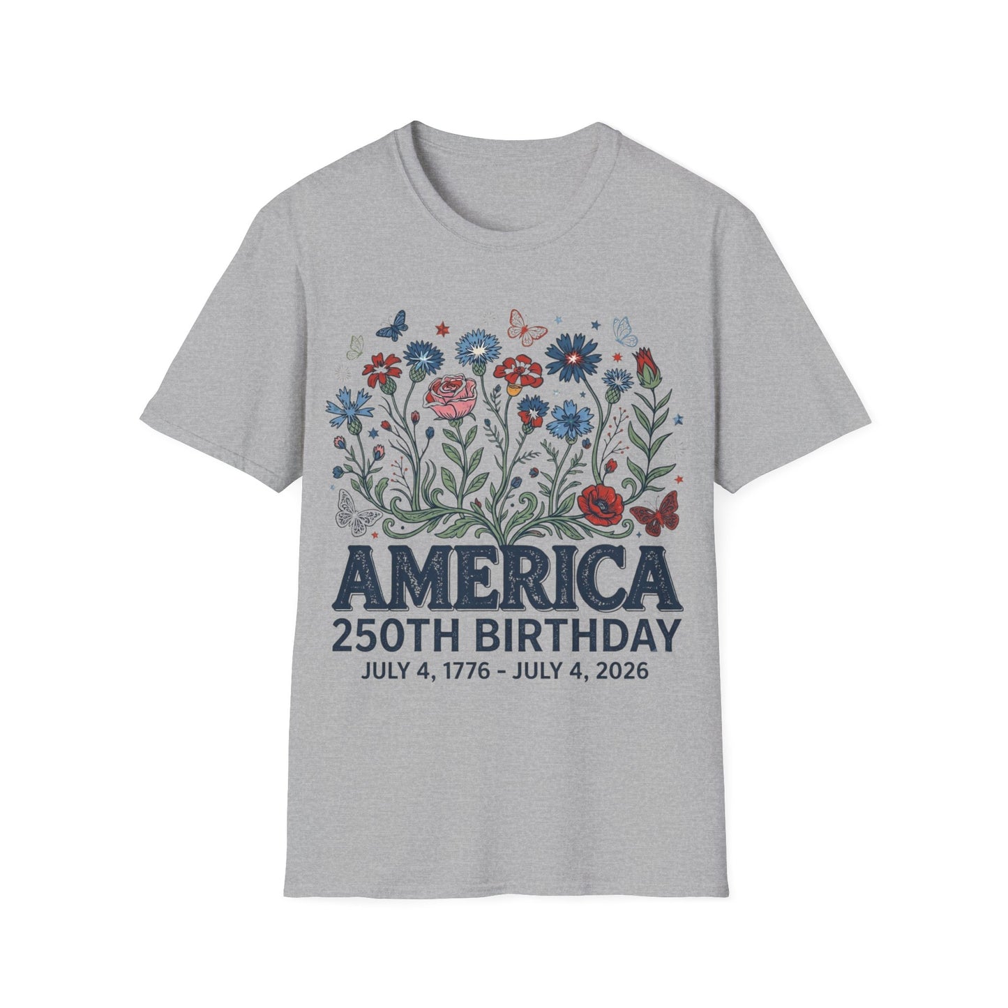 America 250th Floral T-Shirt