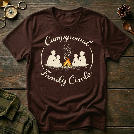 Camping Family Circle T-Shirt