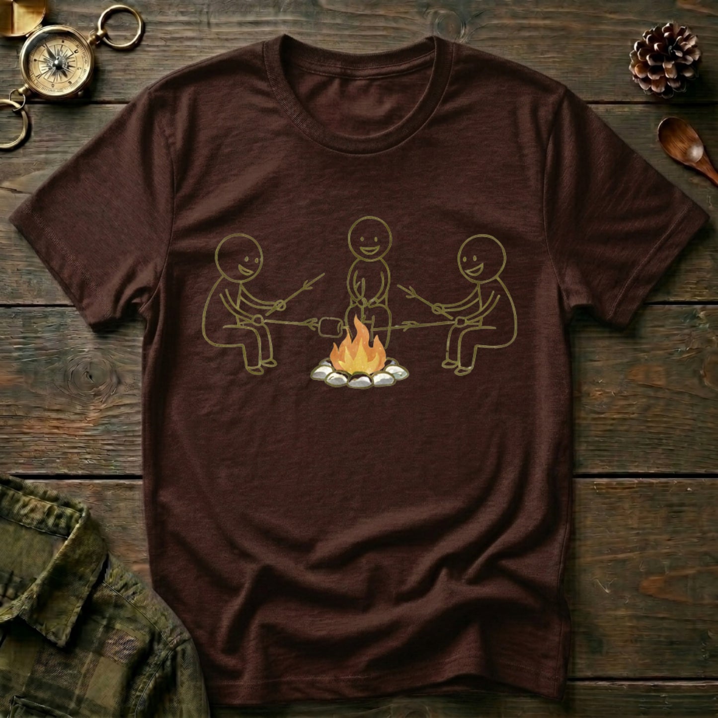 Campfire Friends Graphic T-Shirt