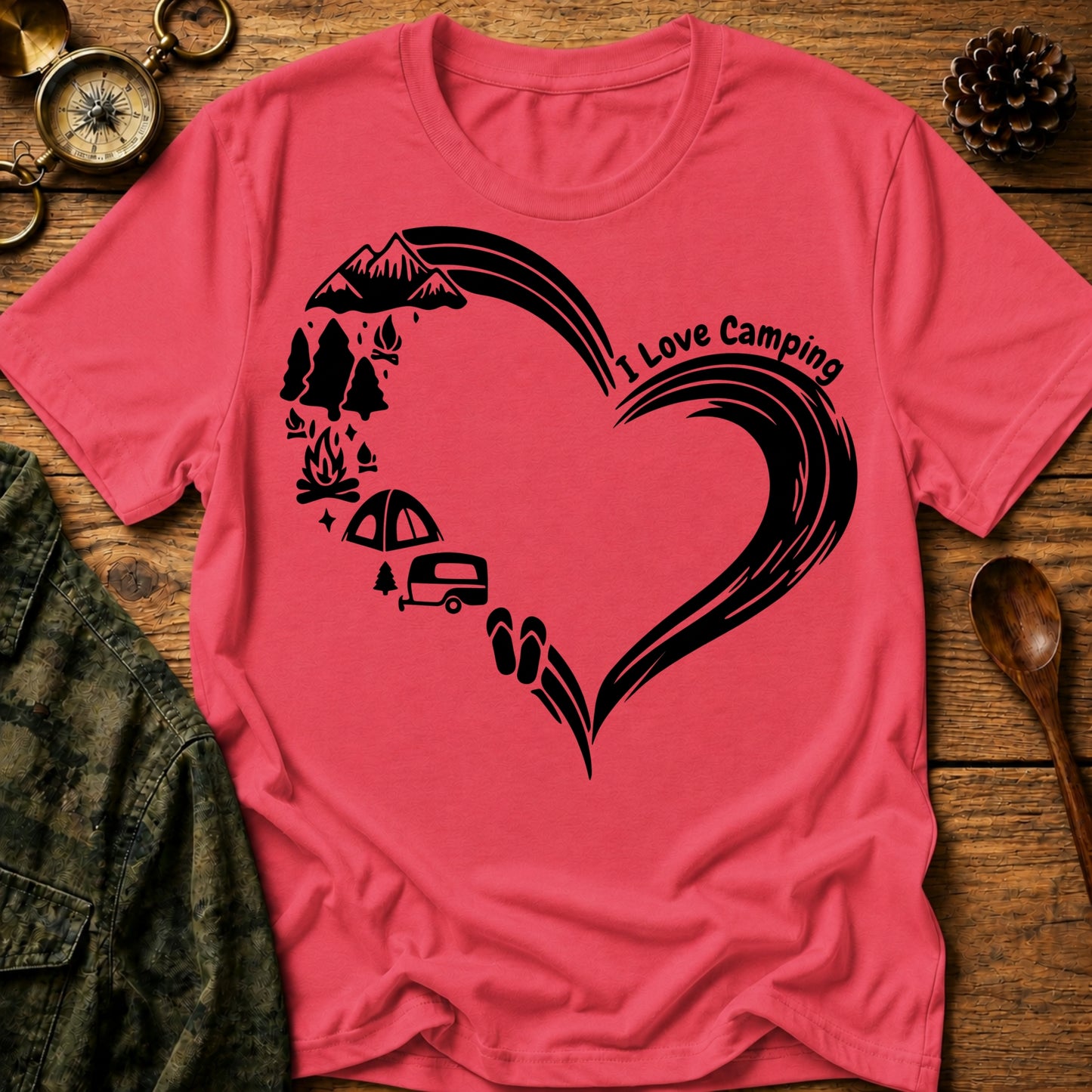 Camping Heart T-Shirt
