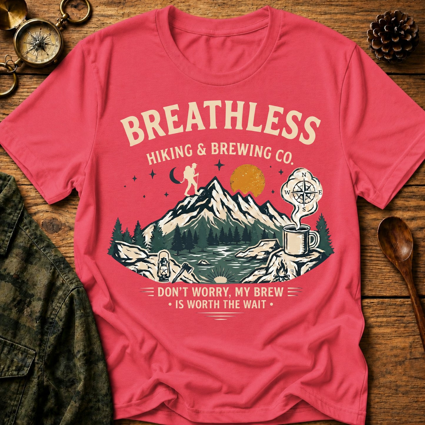 Breathless Hiking & Brewing T-Shirt