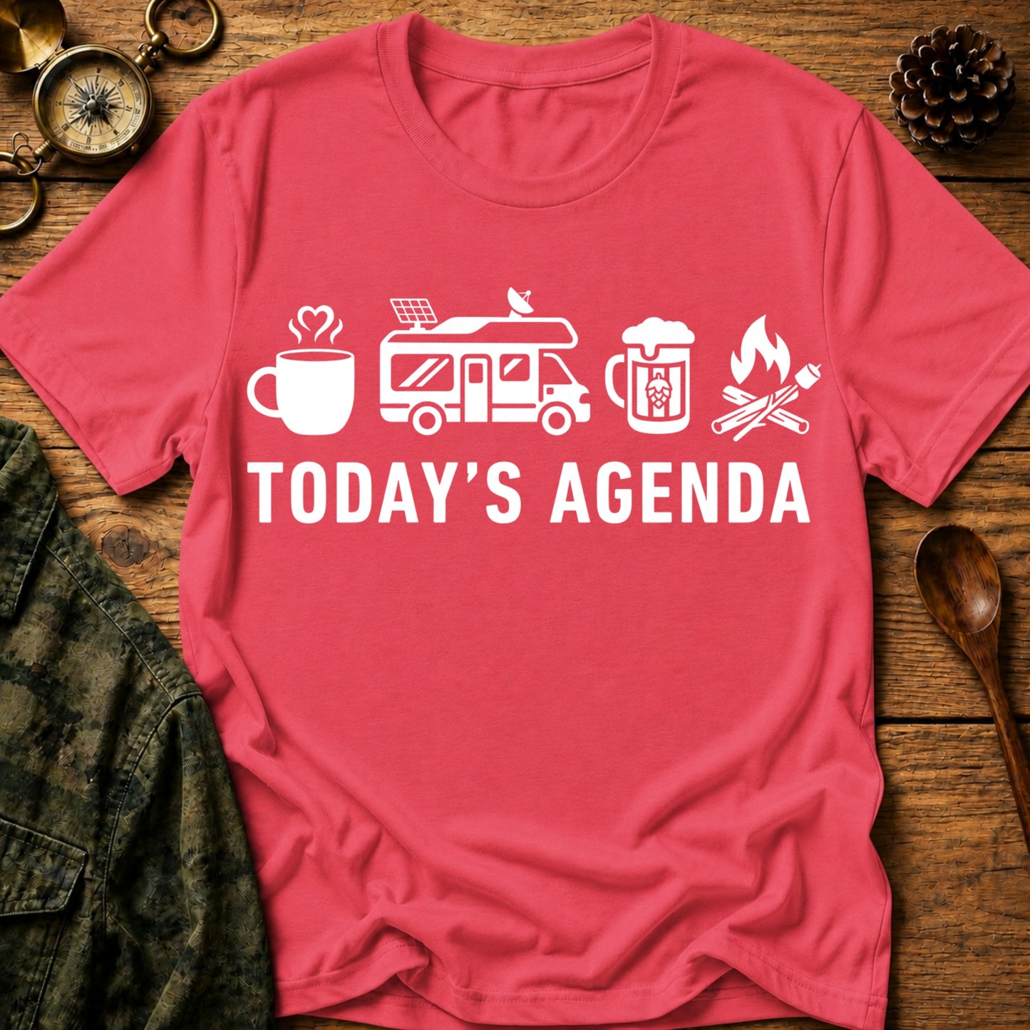 Camping Agenda T-Shirt