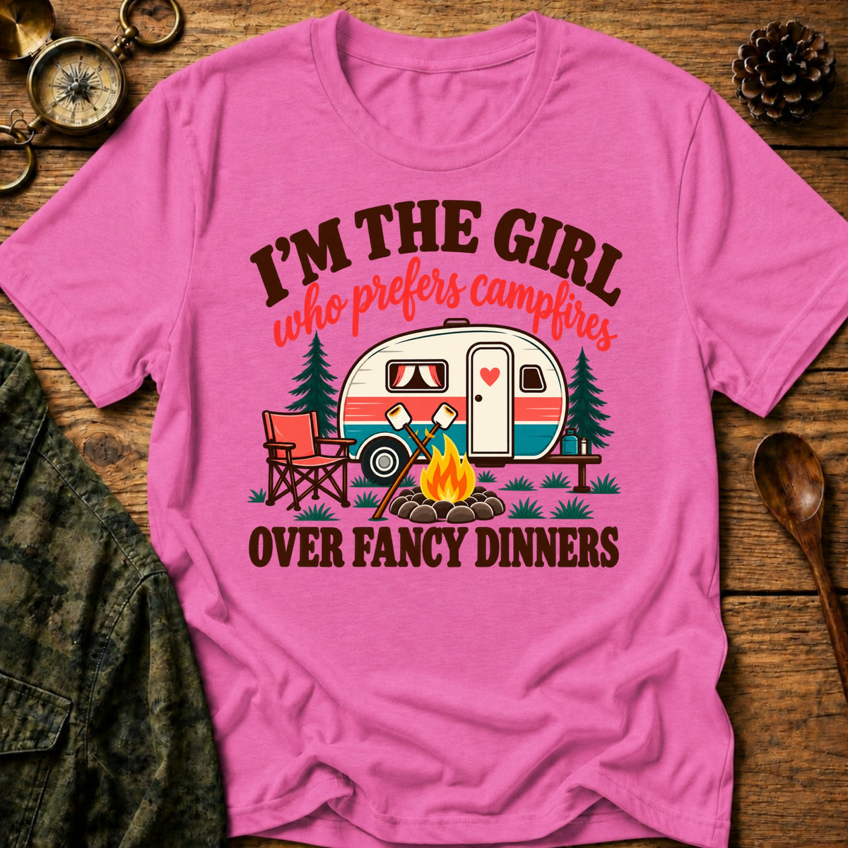 Camping Over Dinner T-Shirt