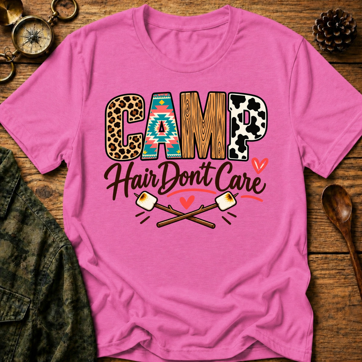 Camping Hair T-Shirt