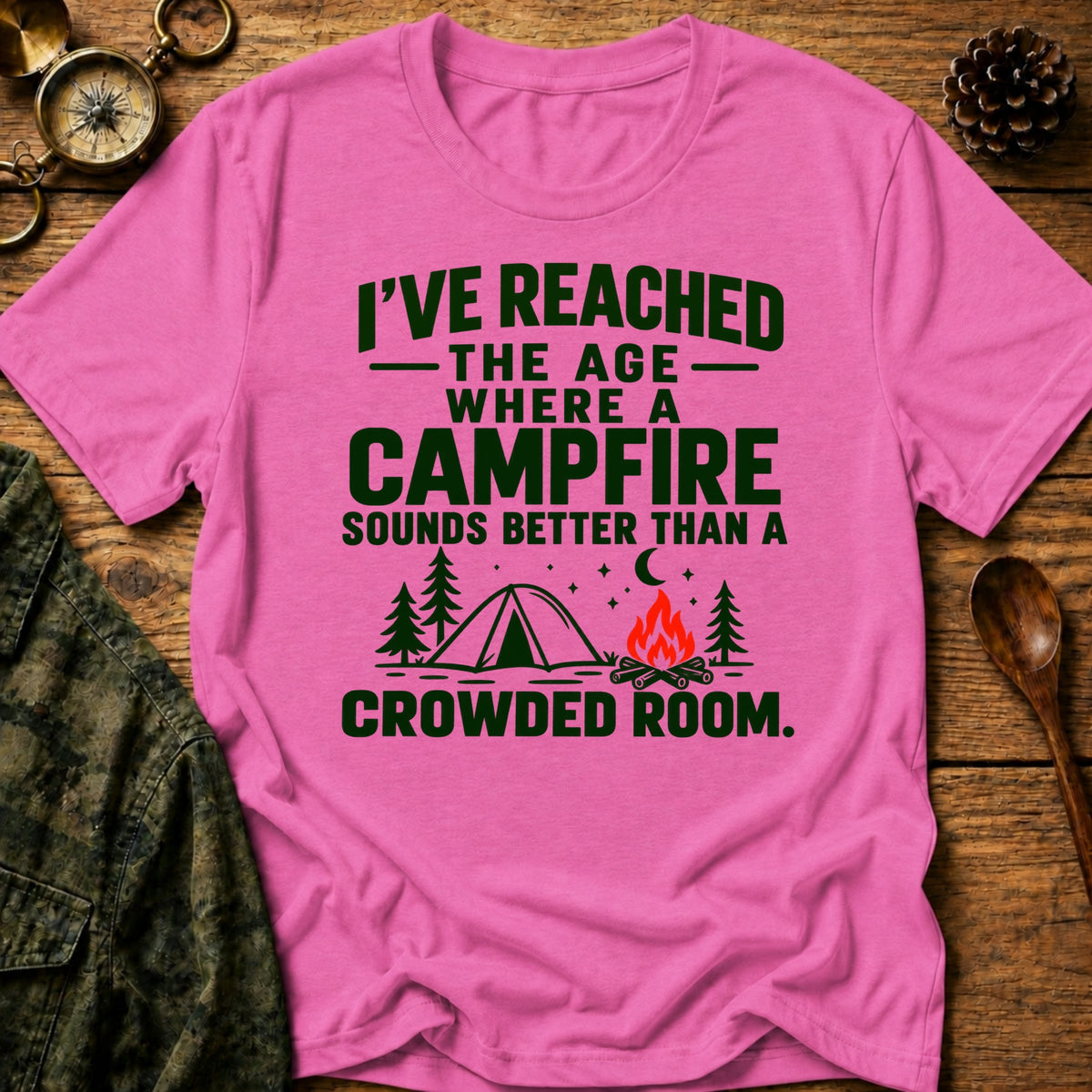 Campfire Over Crowds T-Shirt