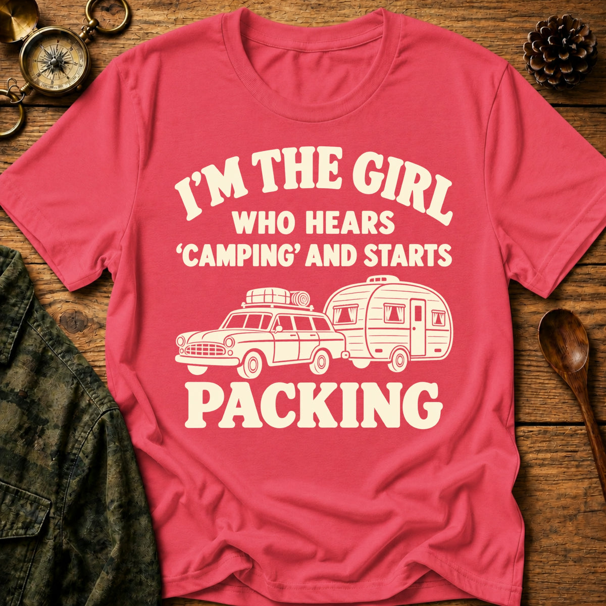 Camping Girl T-Shirt