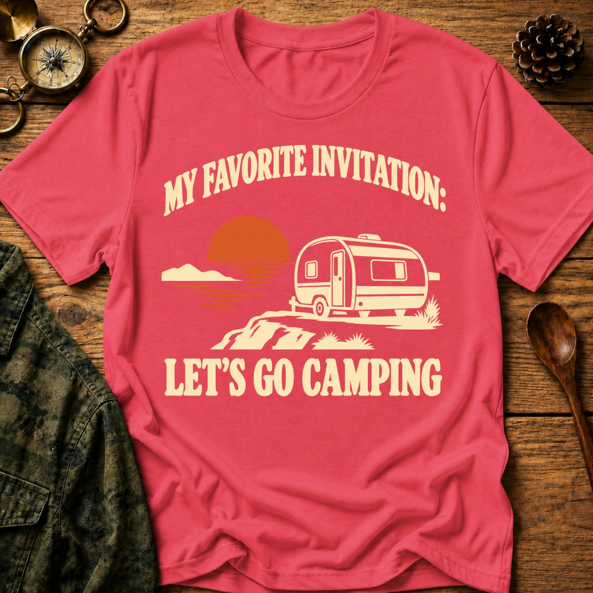 Camping Invitation T-Shirt