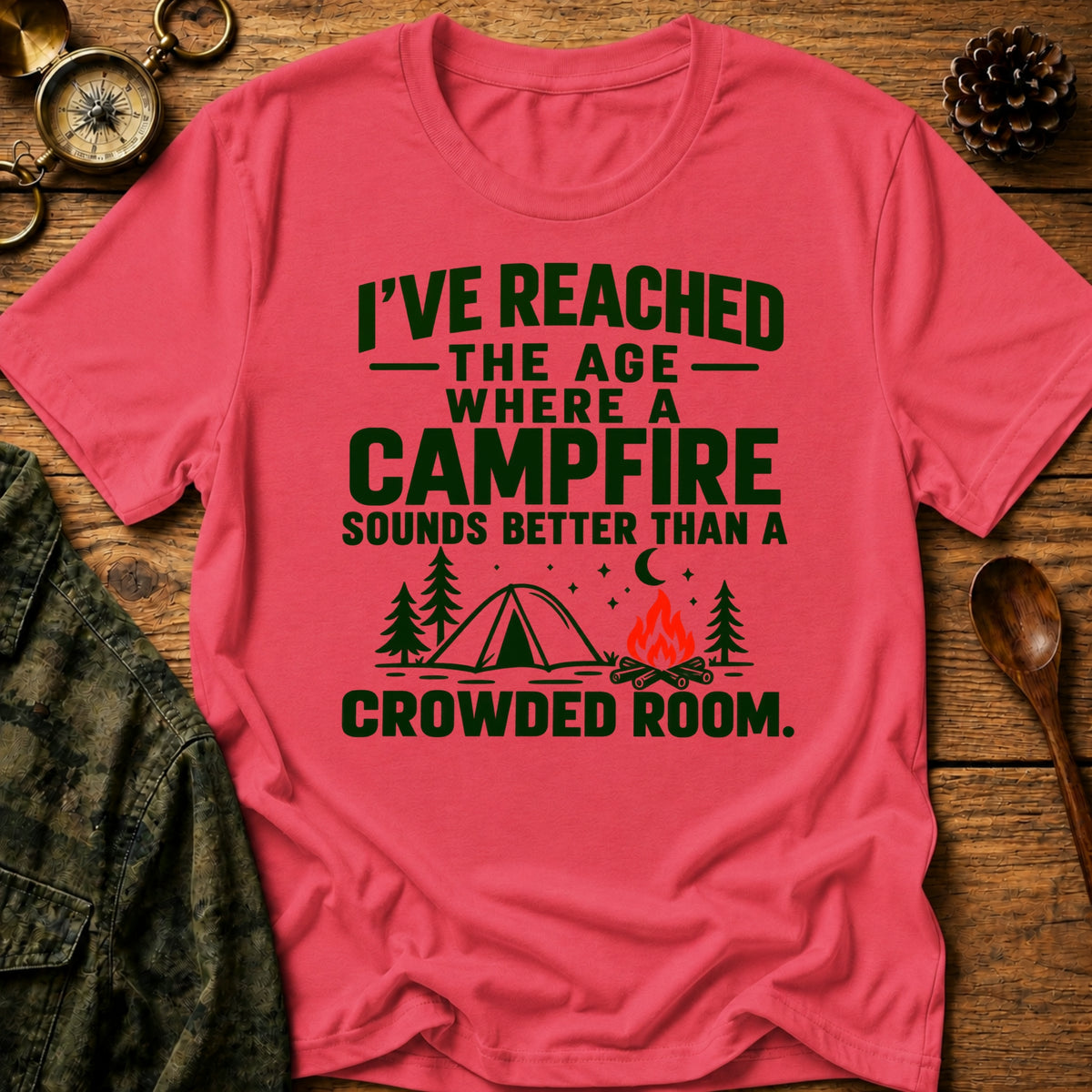 Campfire Over Crowds T-Shirt